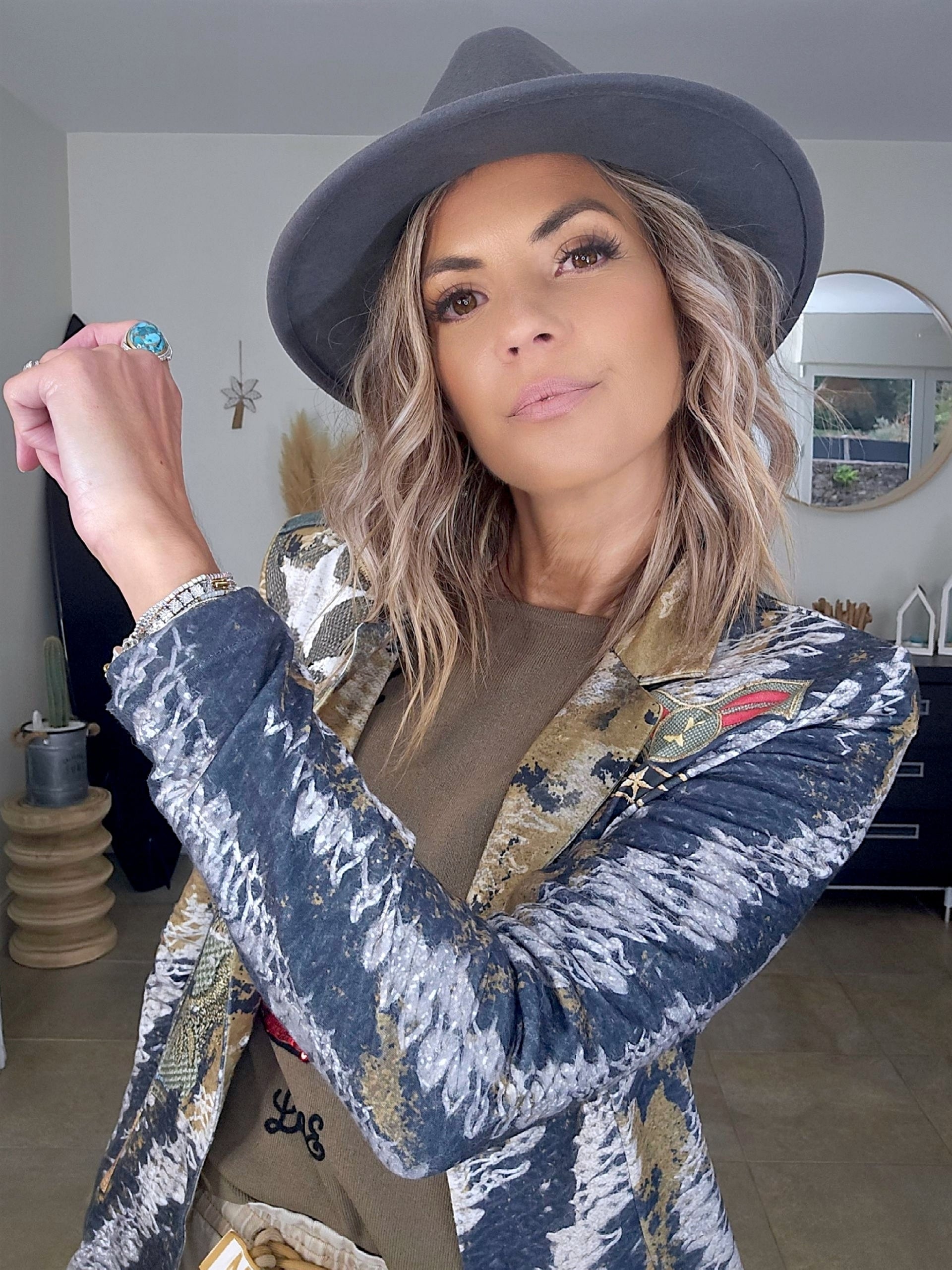 Veste cintrée militaire