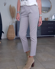 Pantalon chic beige-gris