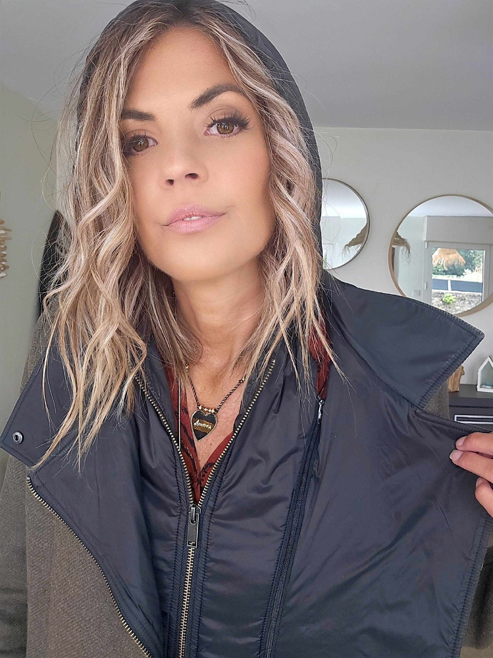 Manteau kaki en laine