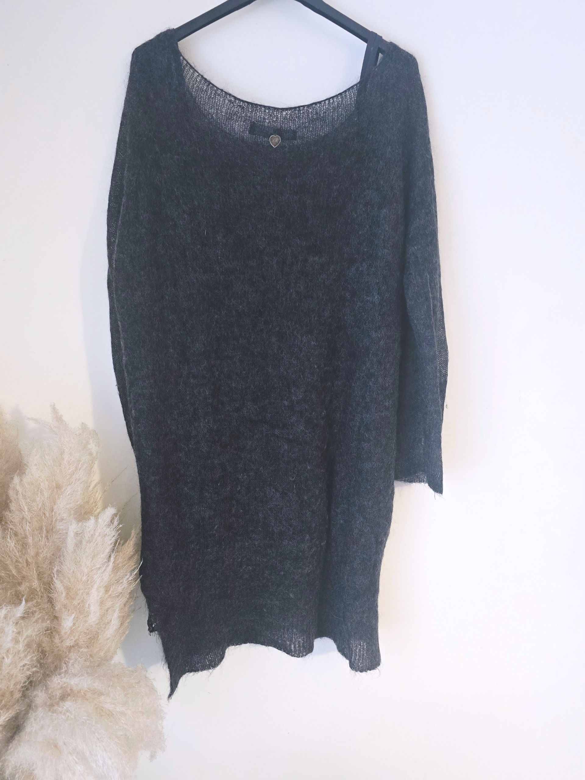 Robe pull gris anthracite