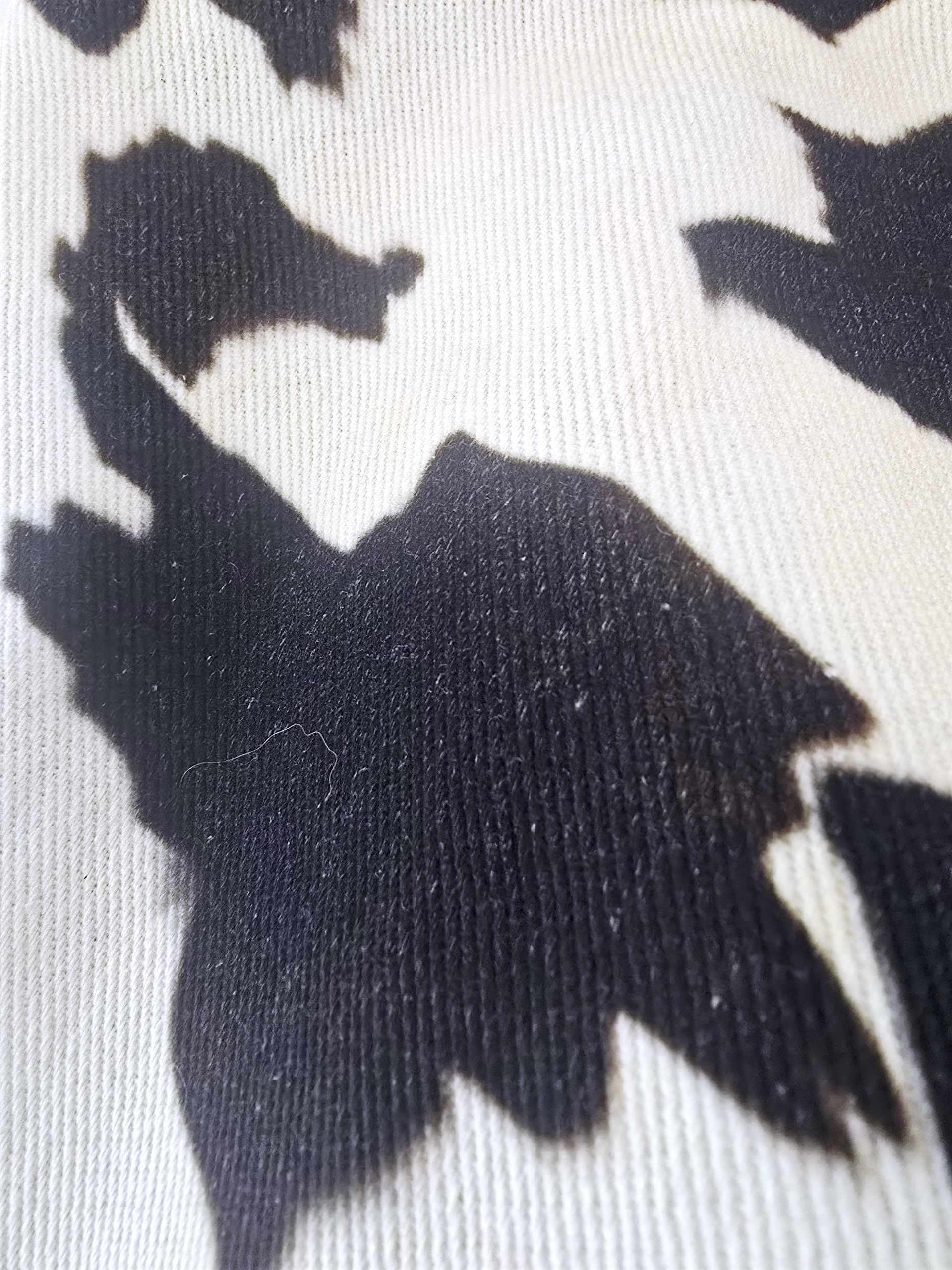 Pantalon en toile de coton imprimé animal