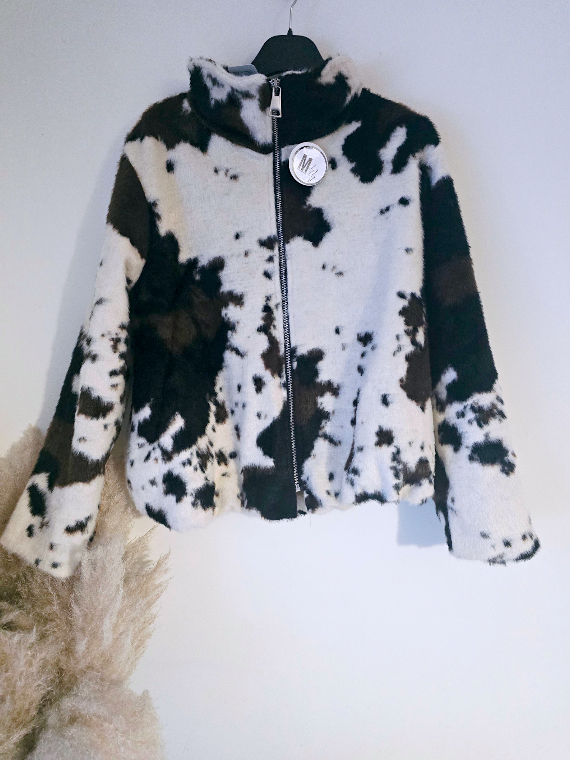 Bomber poilu à imprimé animal