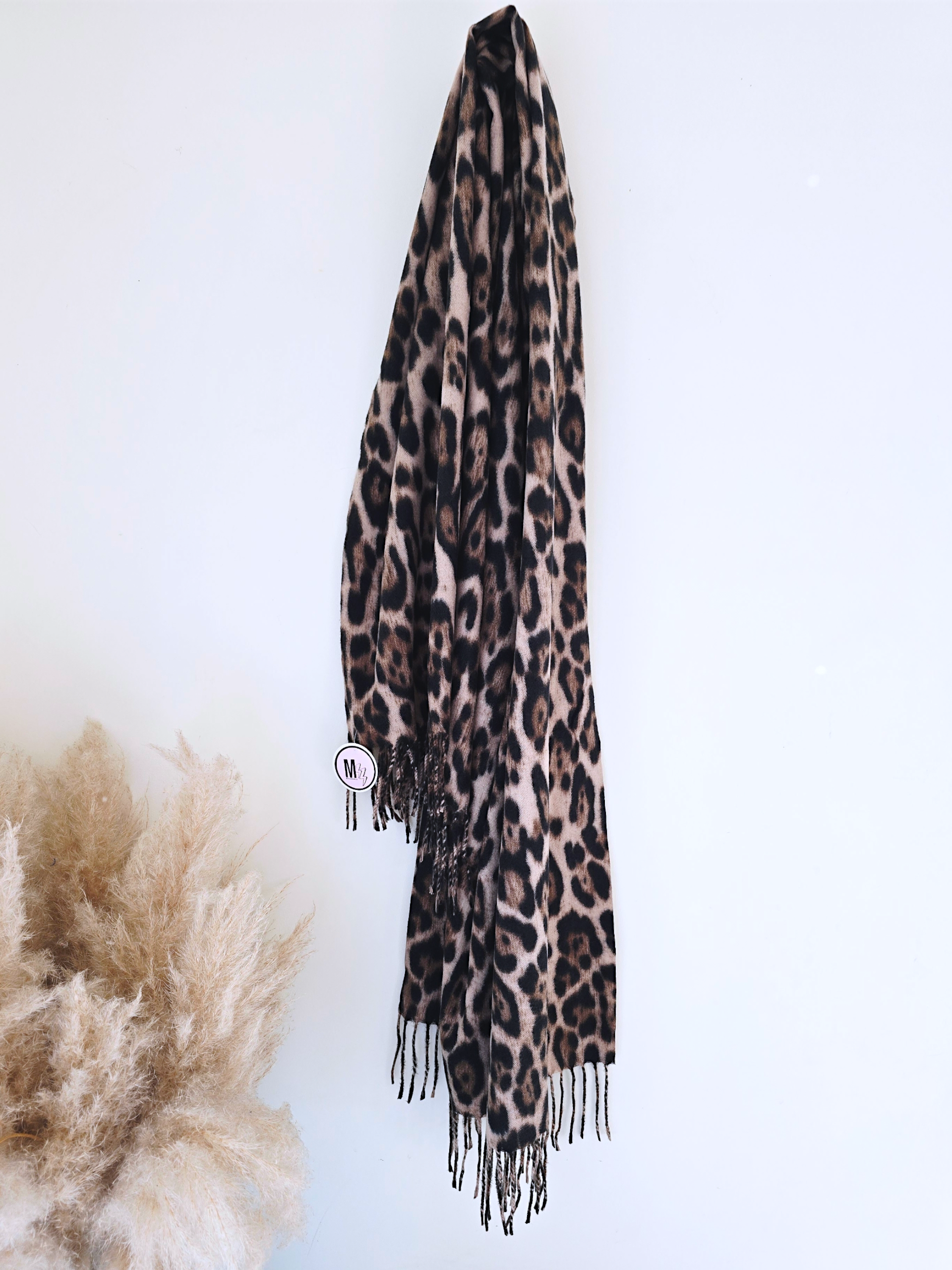 Long écharpe léopard