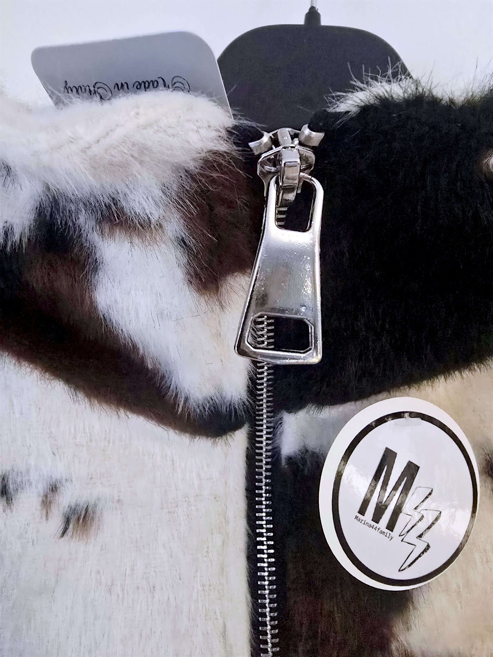 Bomber poilu à imprimé animal