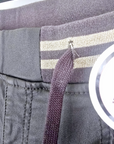 Pantalon slim huilé gris anthracite