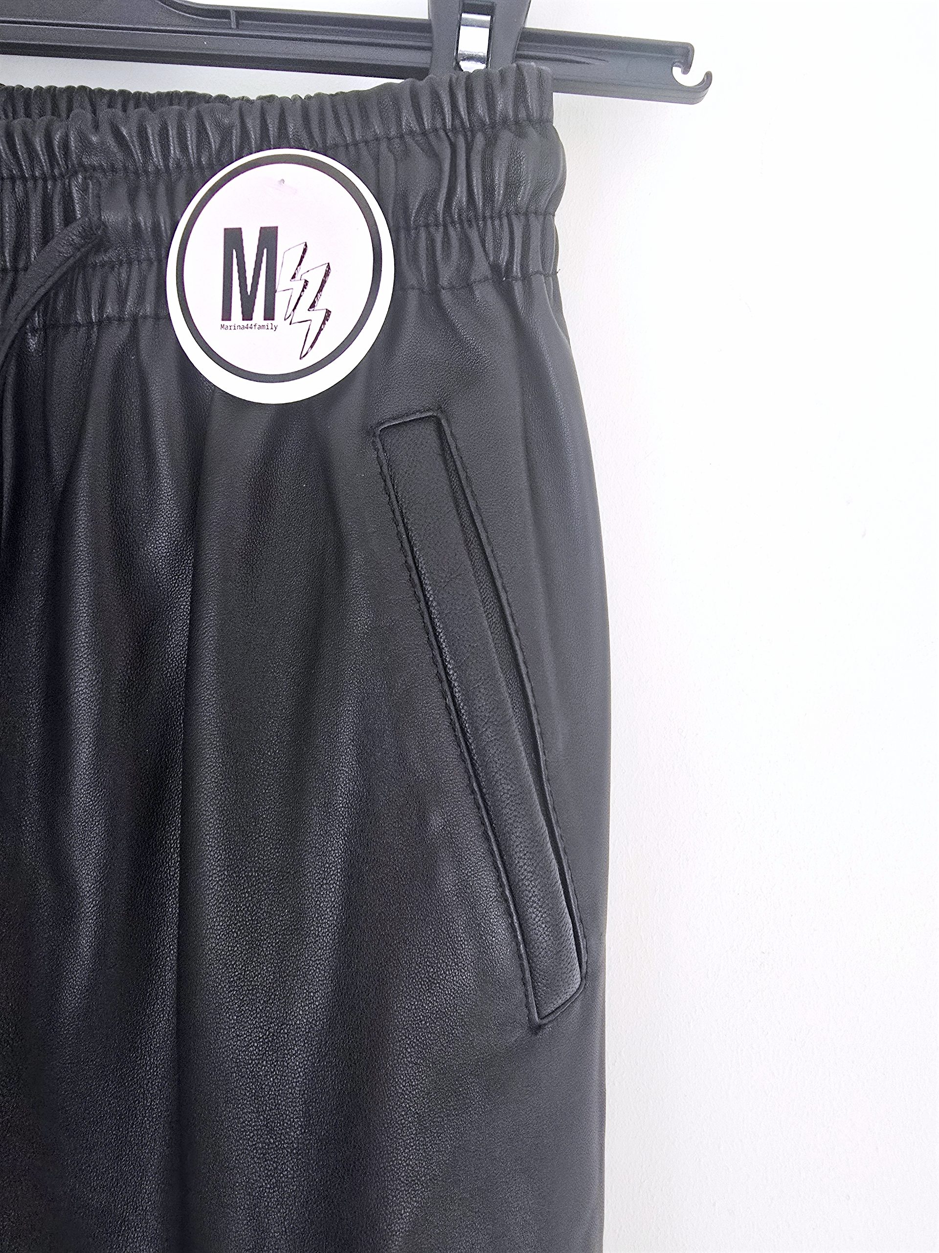 Jeeging noir 100% cuir