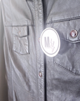 Chemise noire 100% cuir agneau