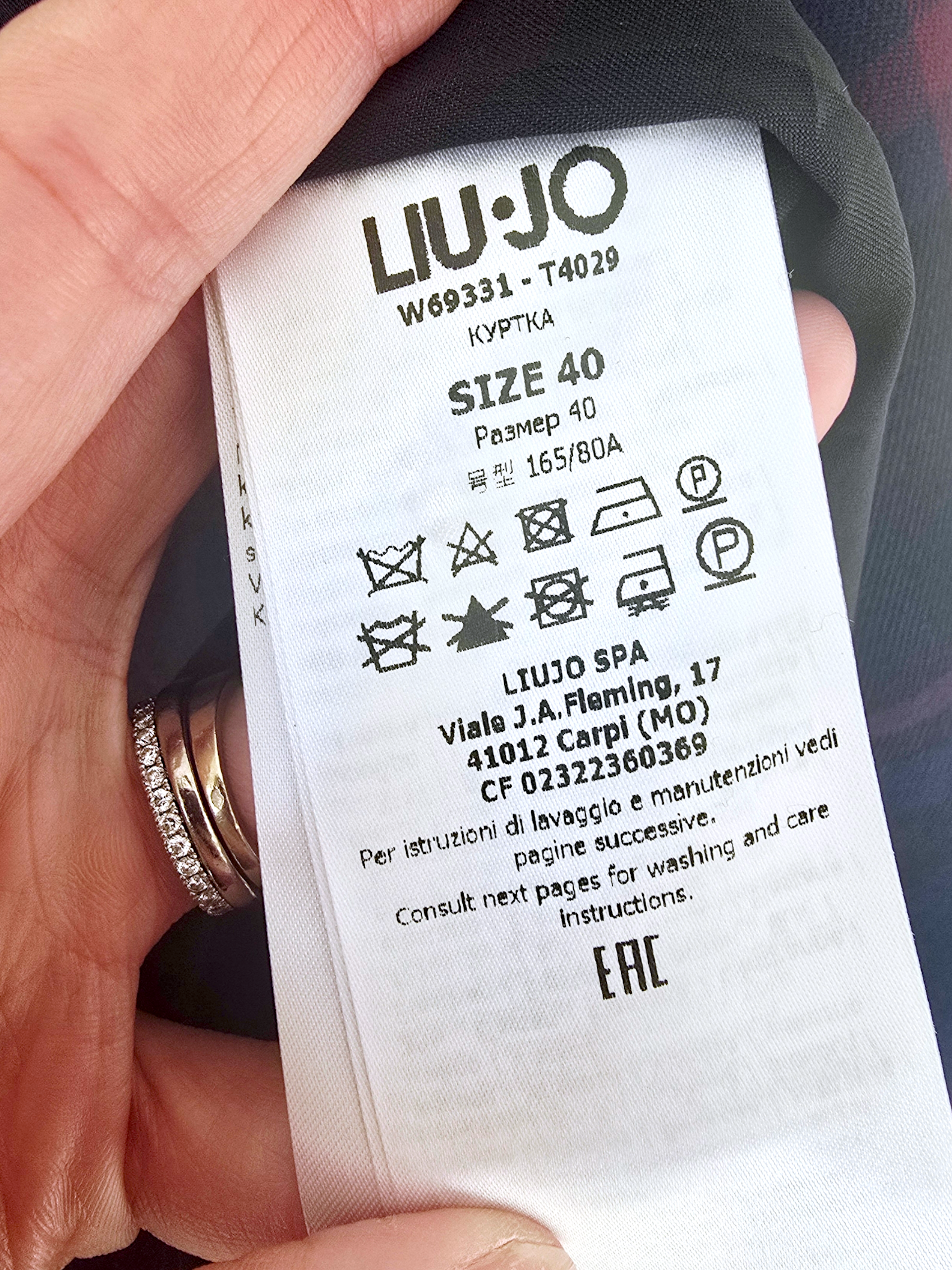 Veste cintrée bleu marine à imprimé à carreaux violet