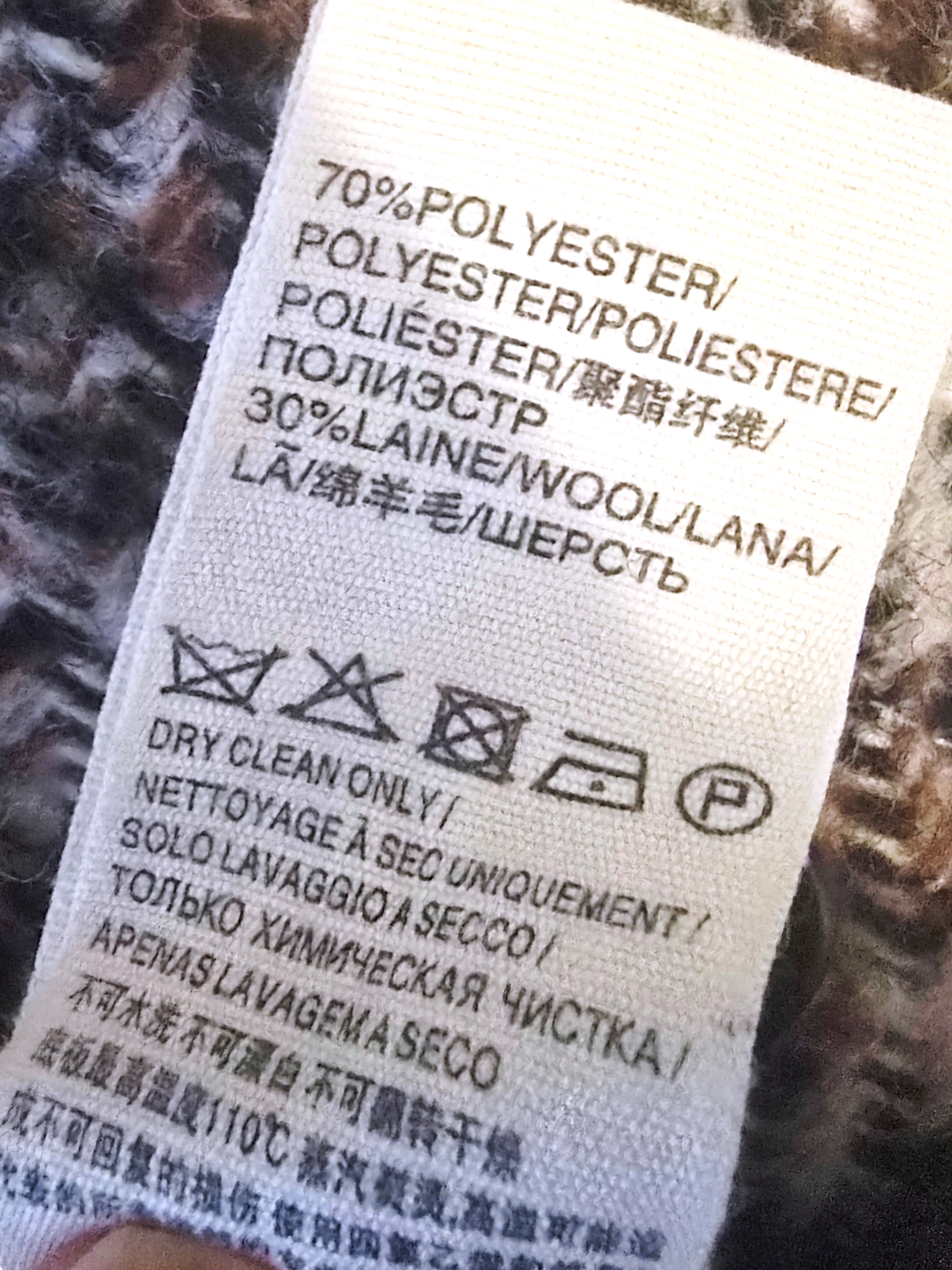 Veste Surchemise tweed à carreaux.