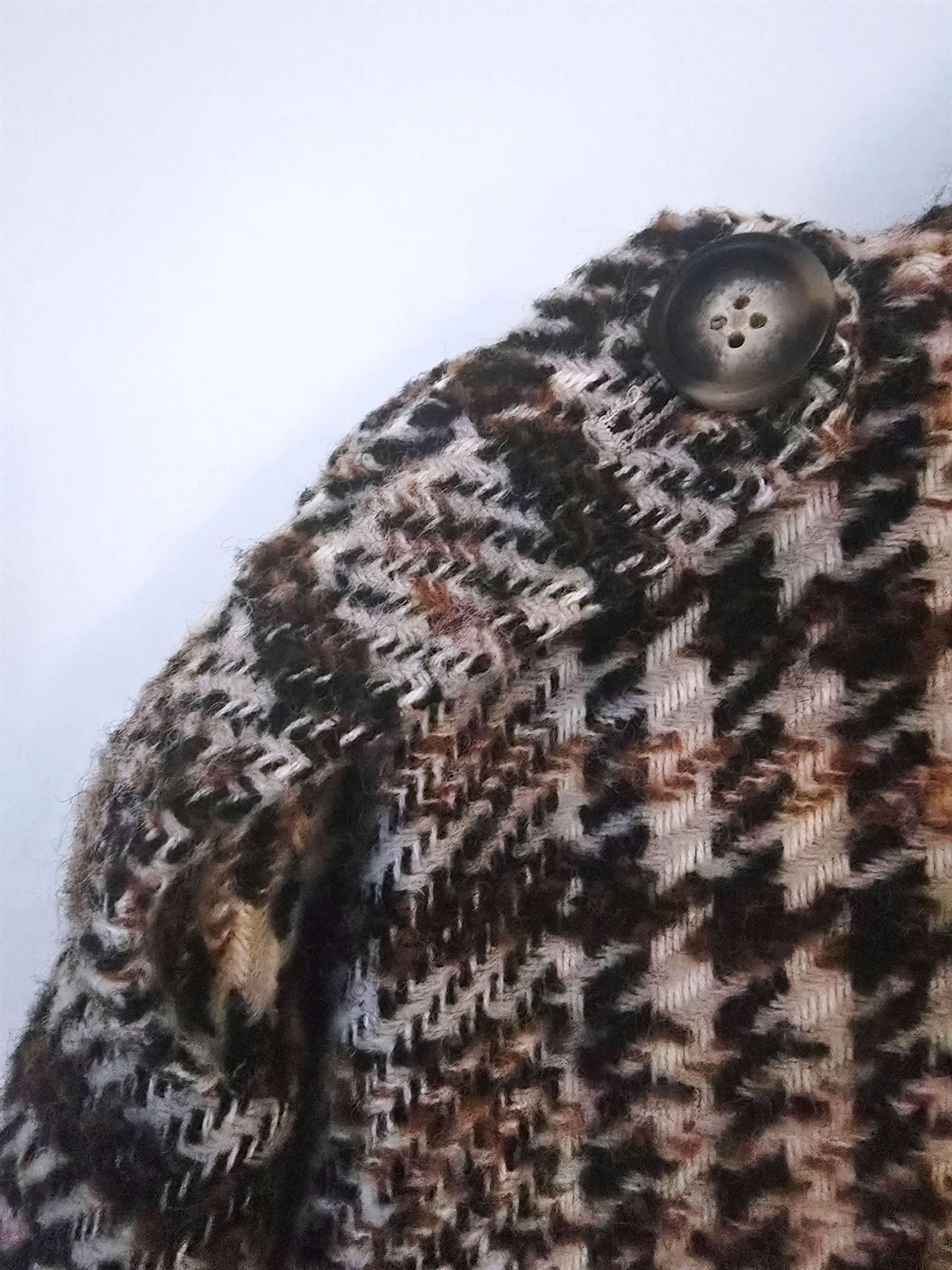 Veste Surchemise tweed à carreaux.