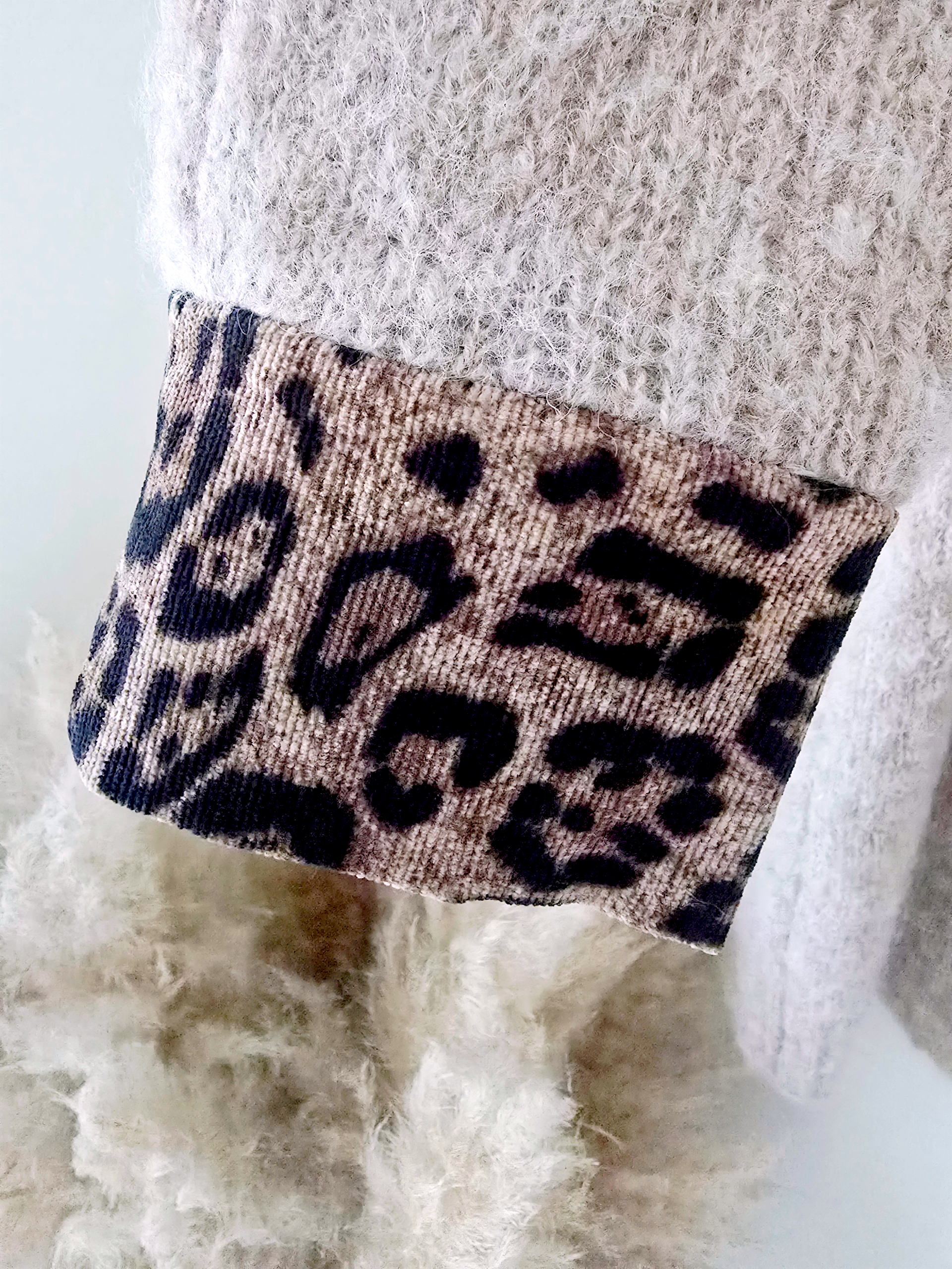 Pull beige à maille chaude