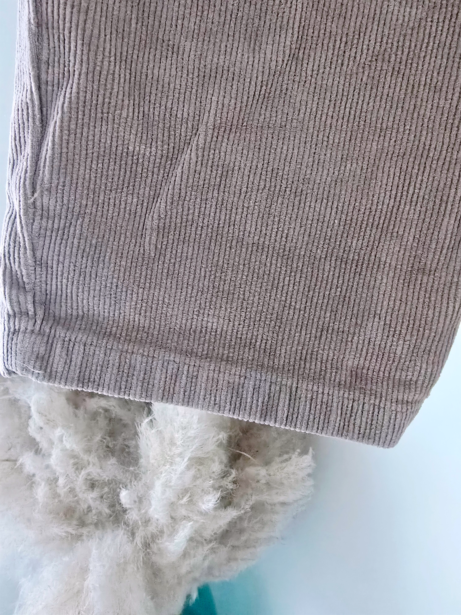 Pantalon cargo velours beige