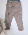 Pantalon cargo velours beige