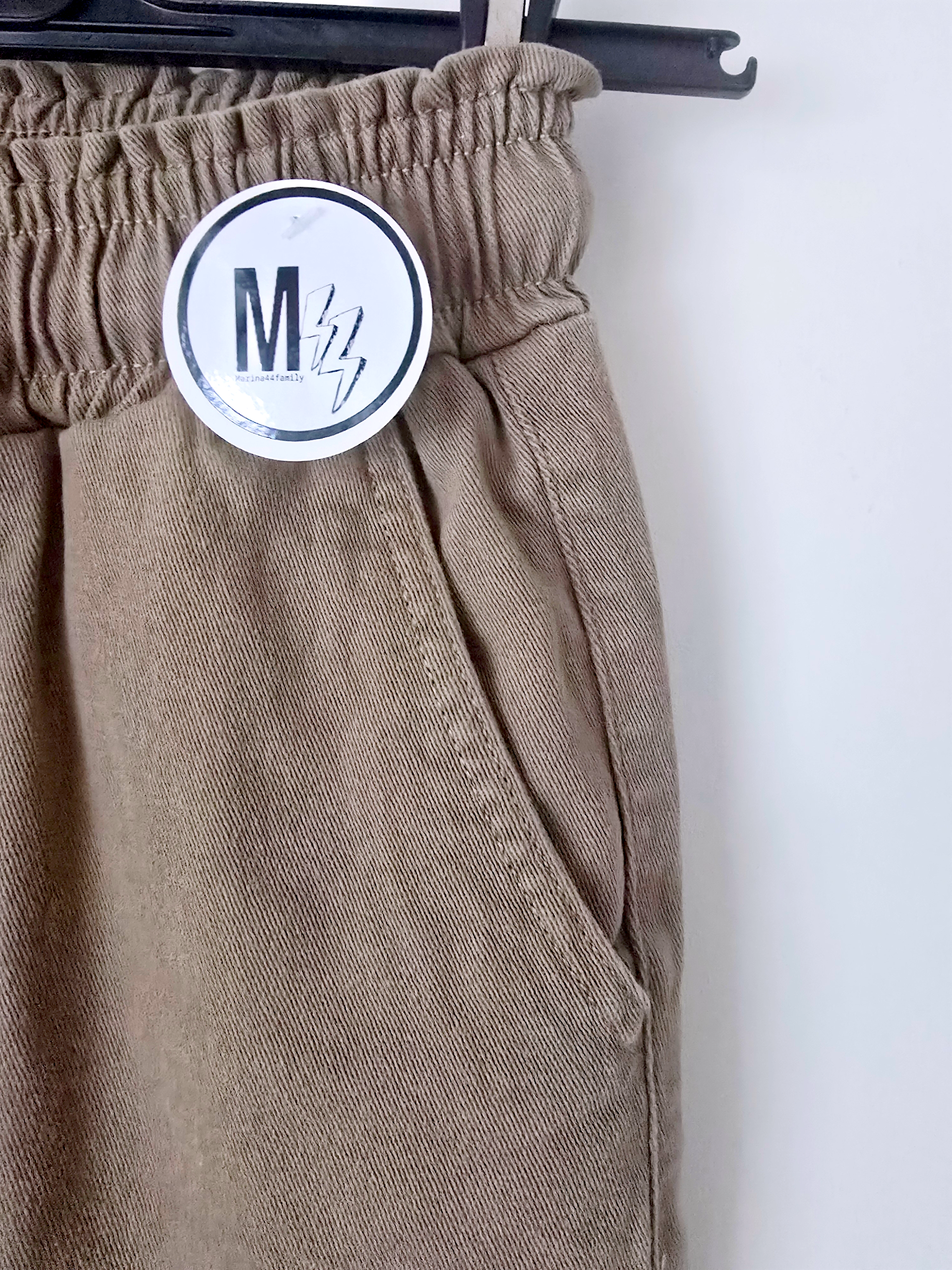 Pantalon jeeging beige foncé