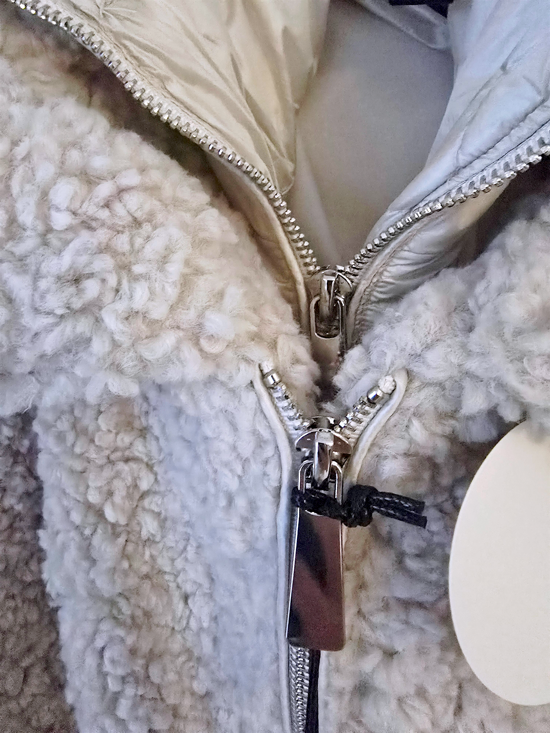 Manteau bouclette beige