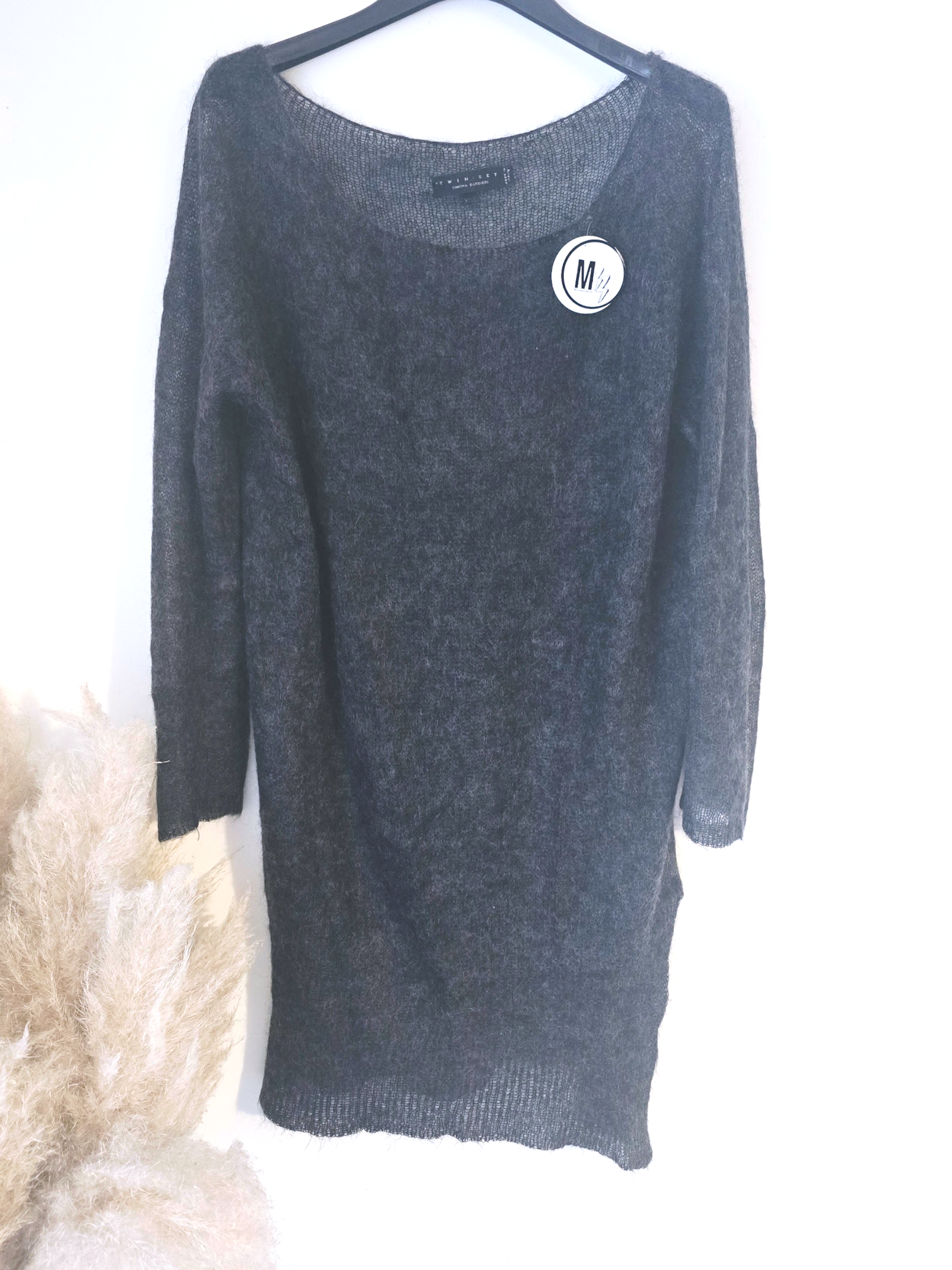 Robe pull gris anthracite