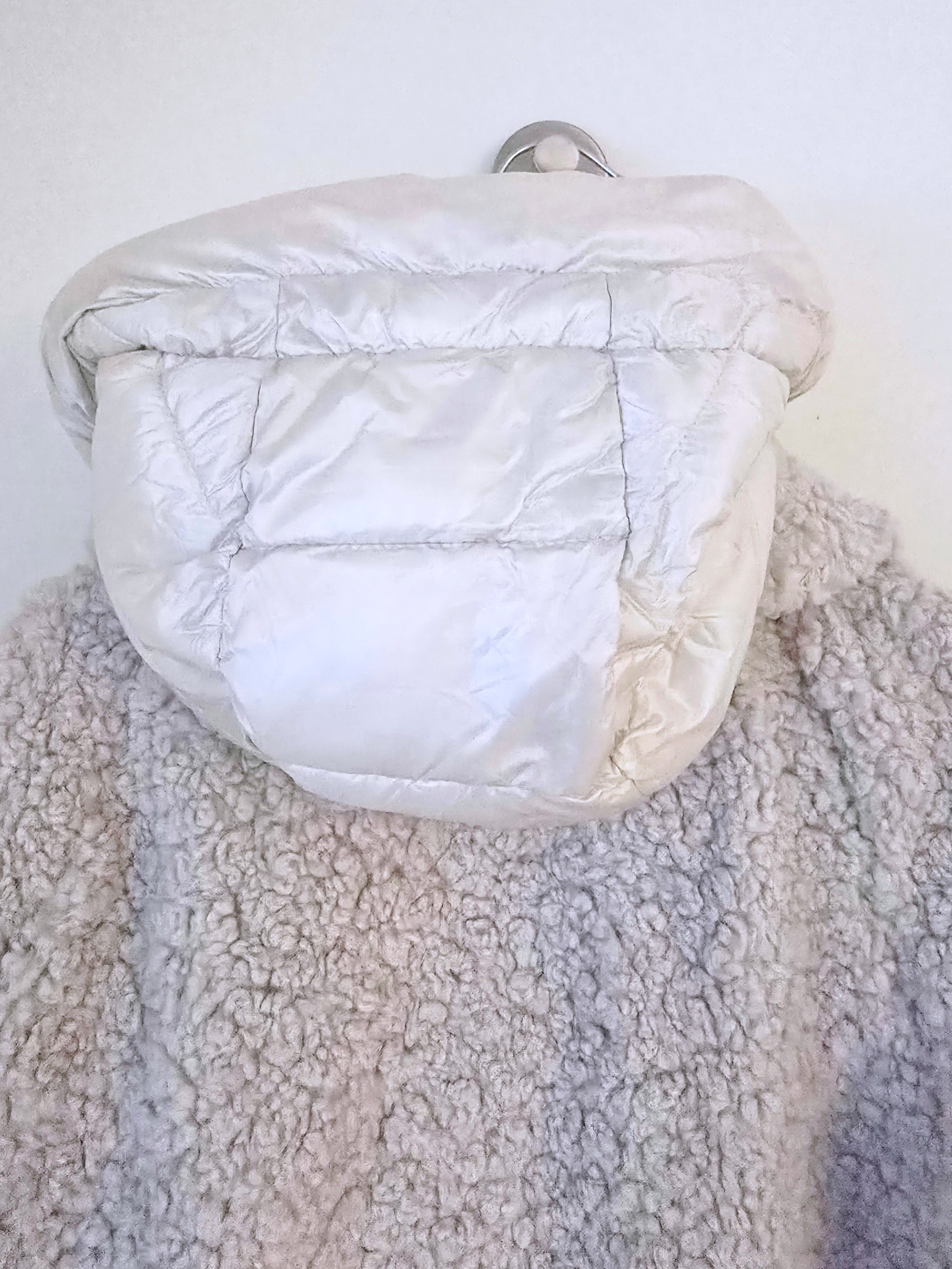 Manteau bouclette beige