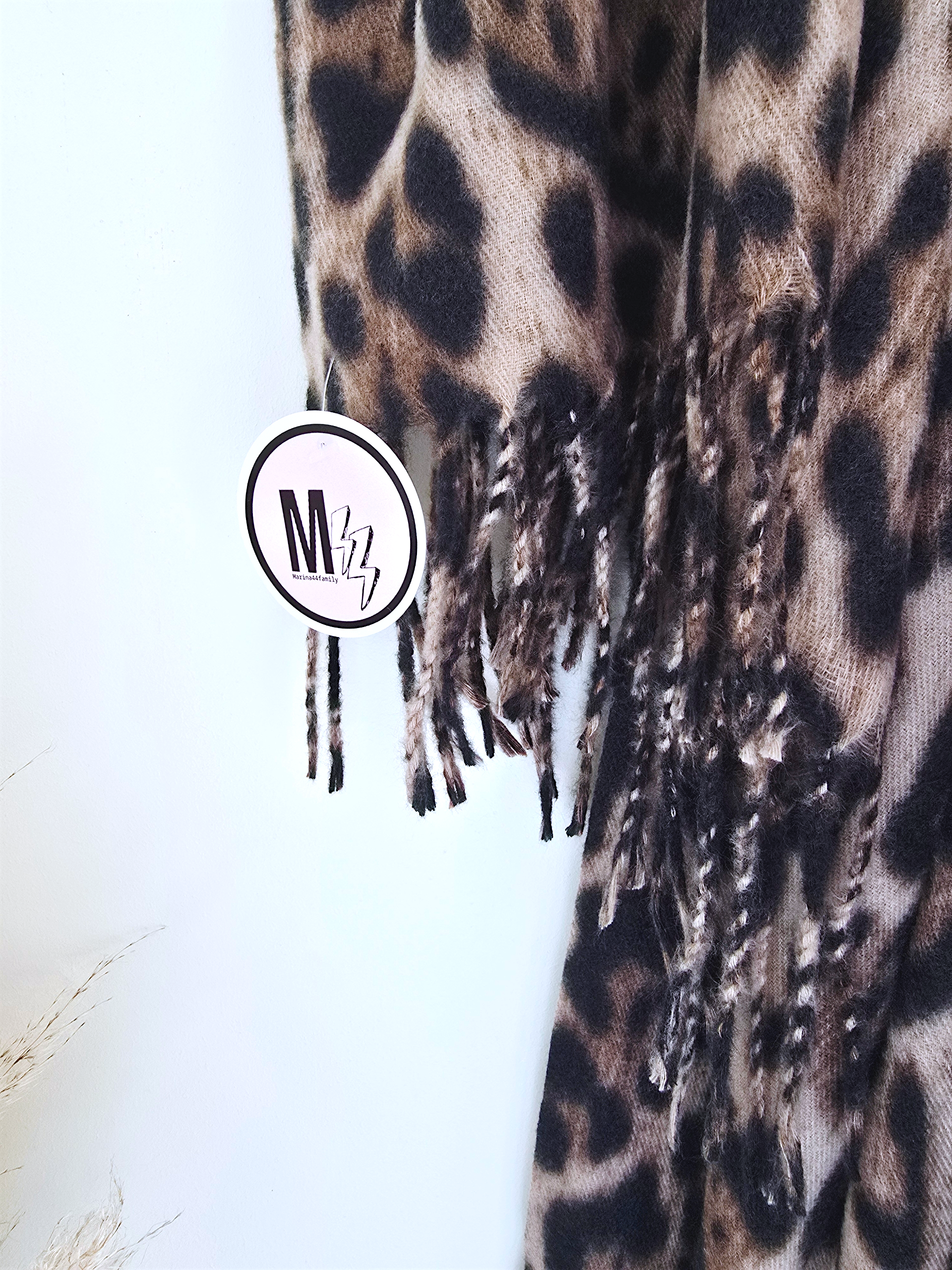 Long écharpe léopard