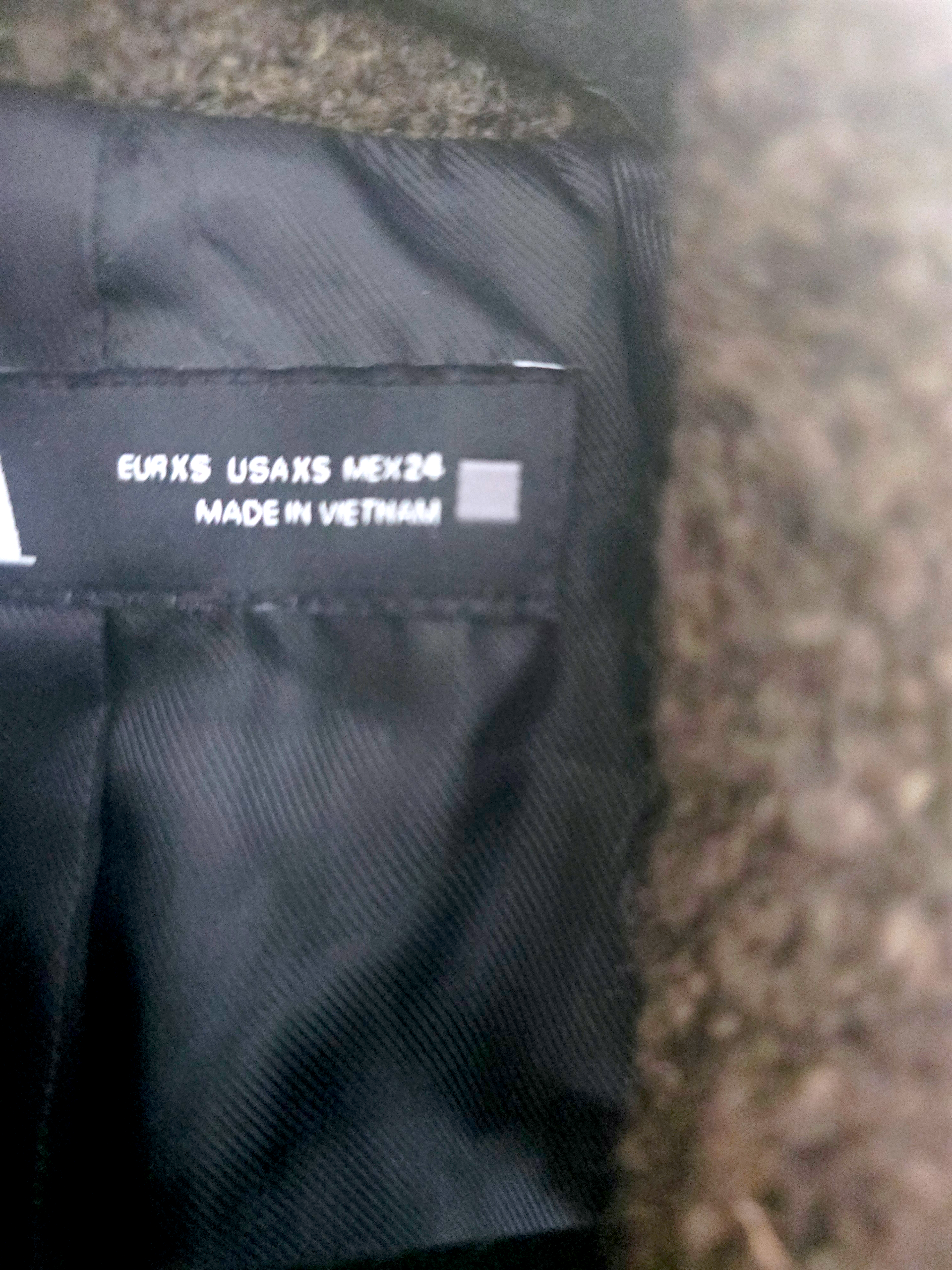 Manteau bouclette kaki