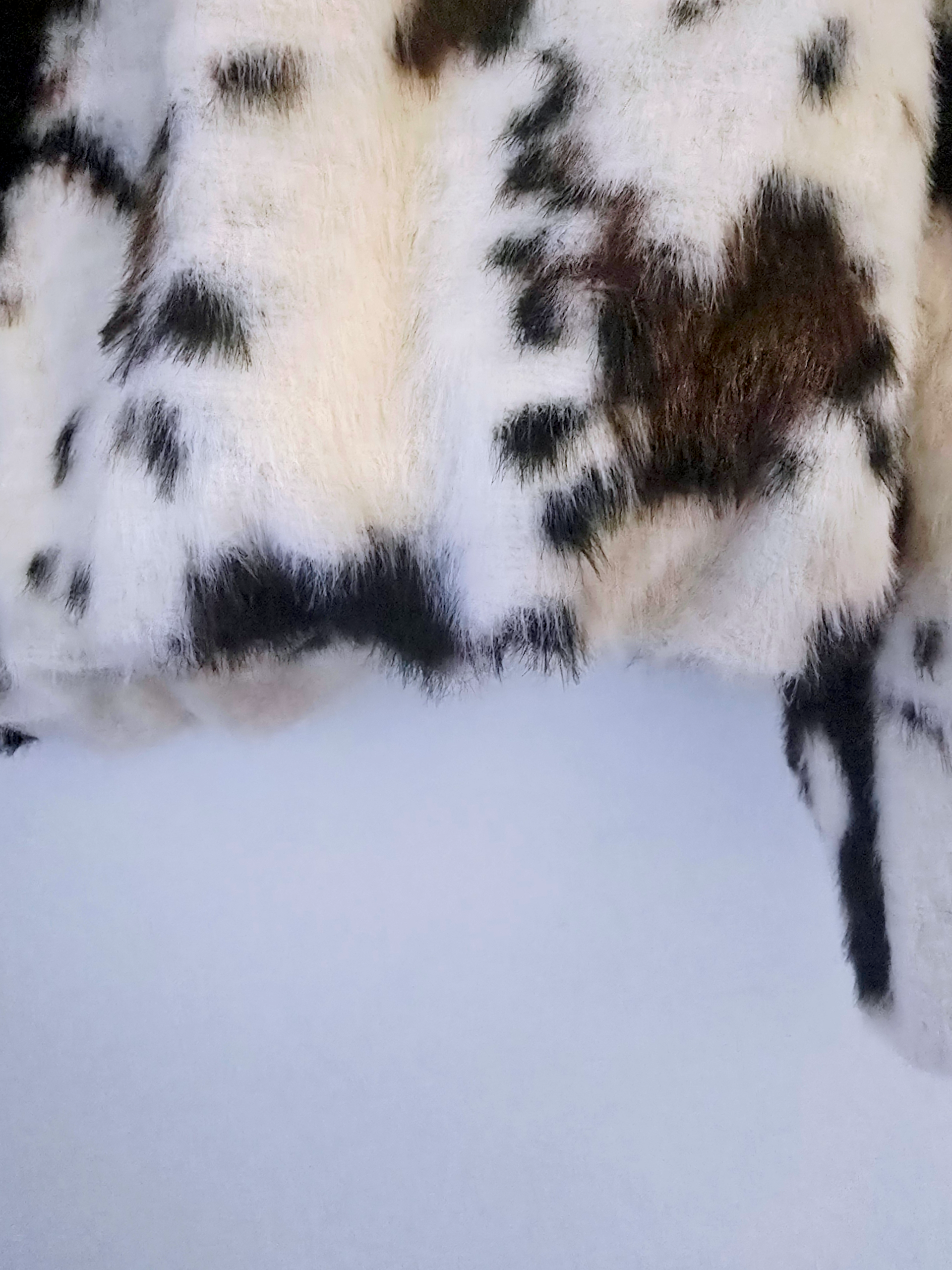 Bomber poilu à imprimé animal