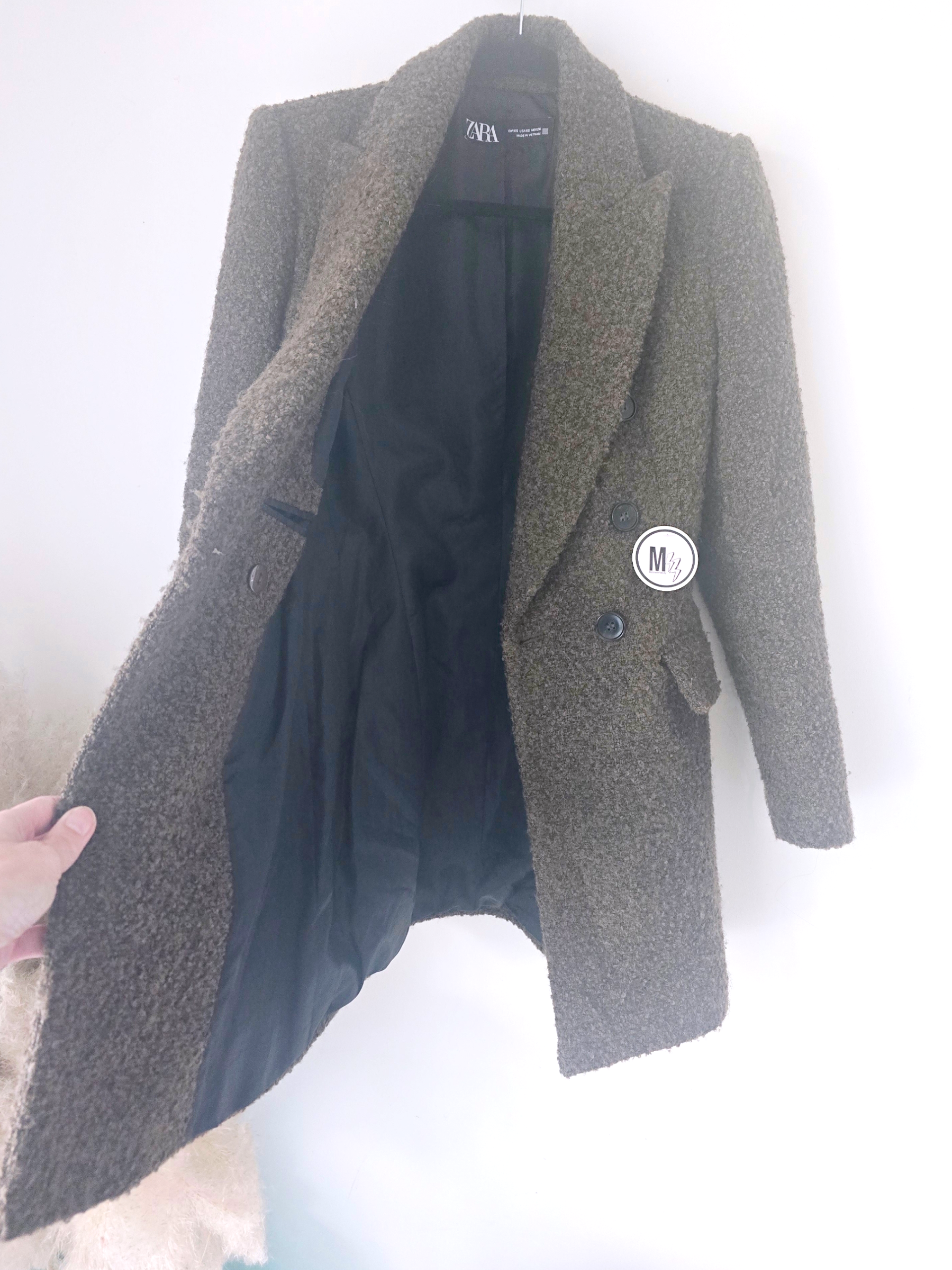 Manteau bouclette kaki