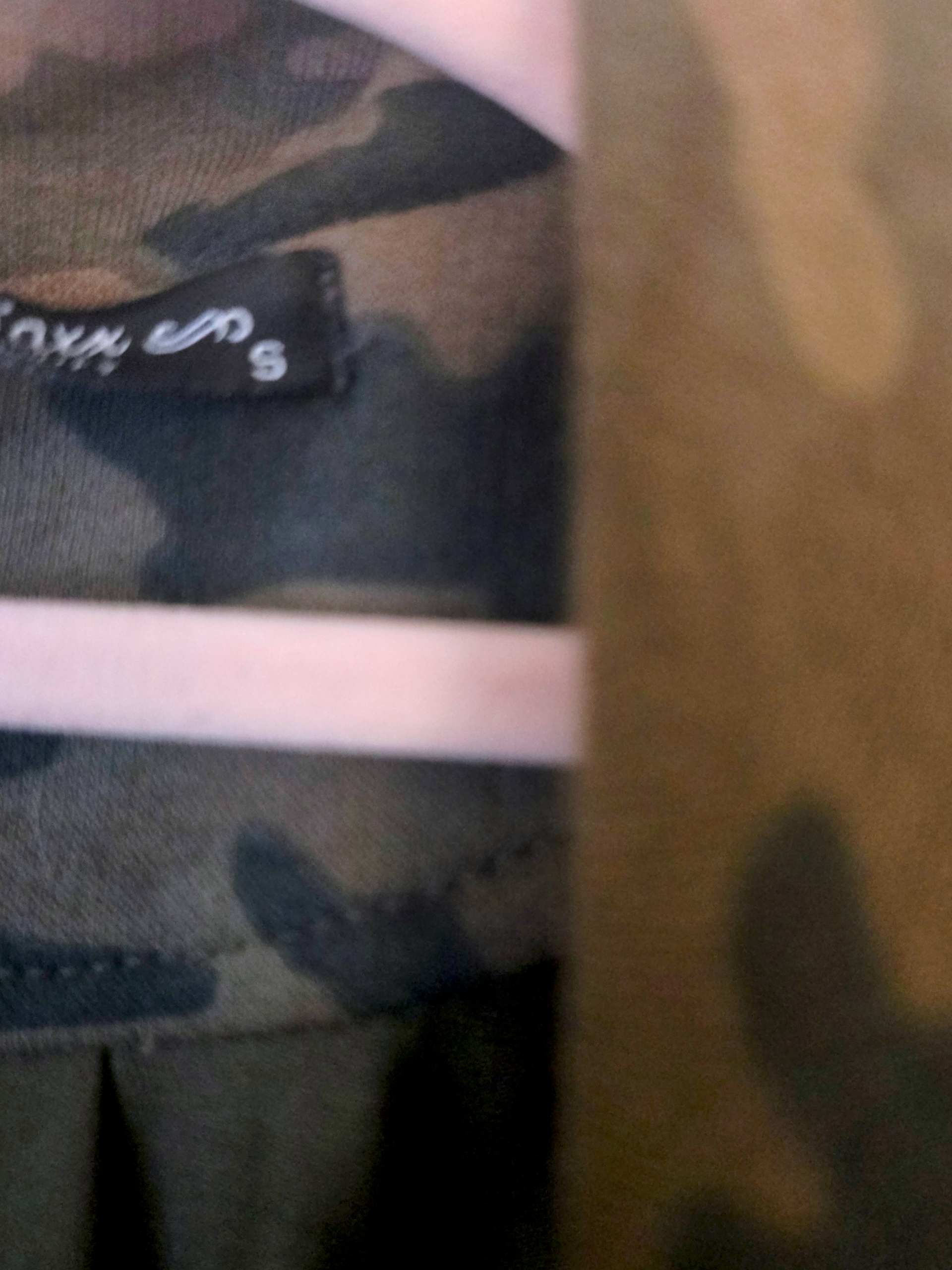 Veste cintrée camouflage kaki