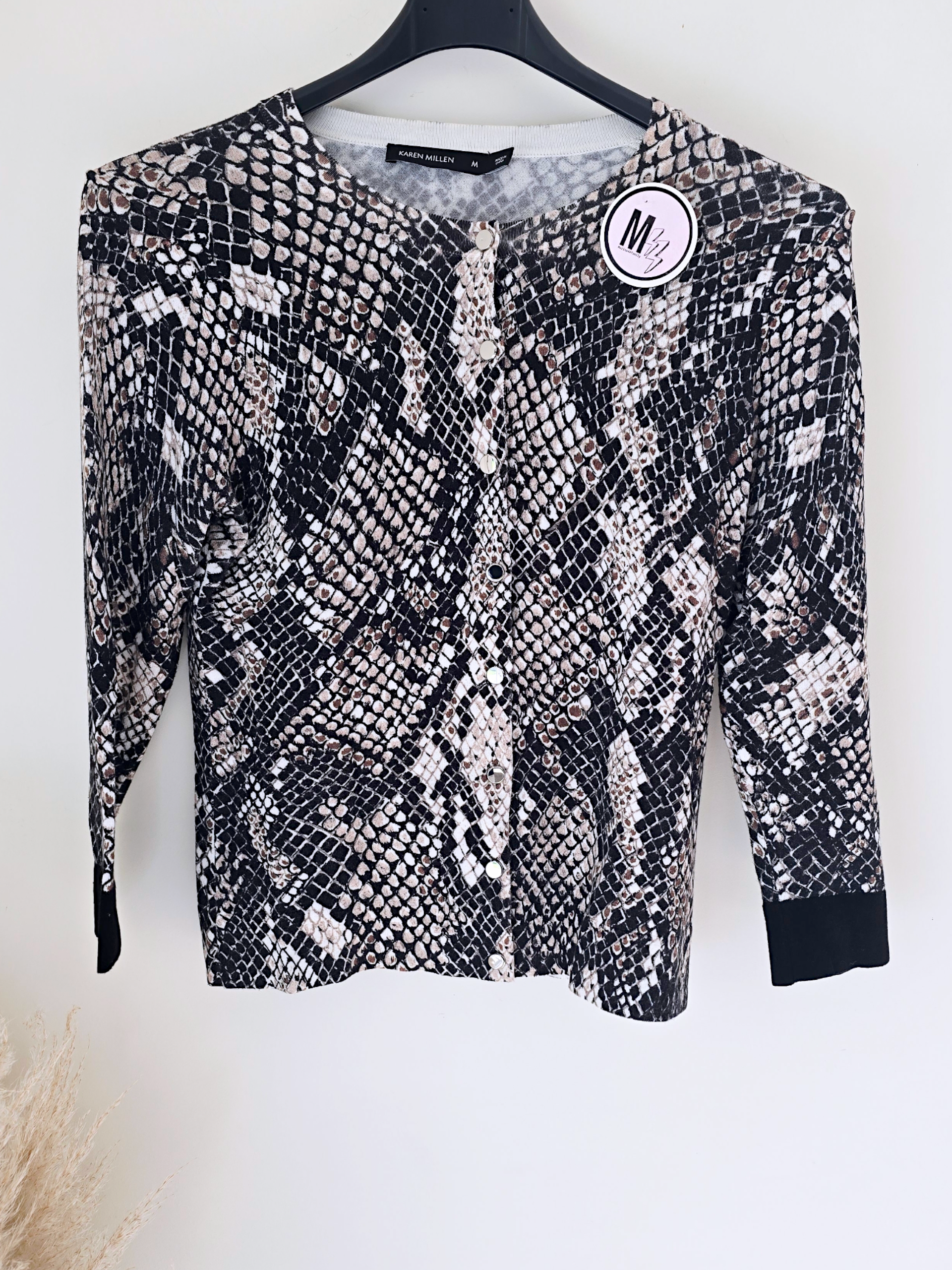 Cardigan imprimé python