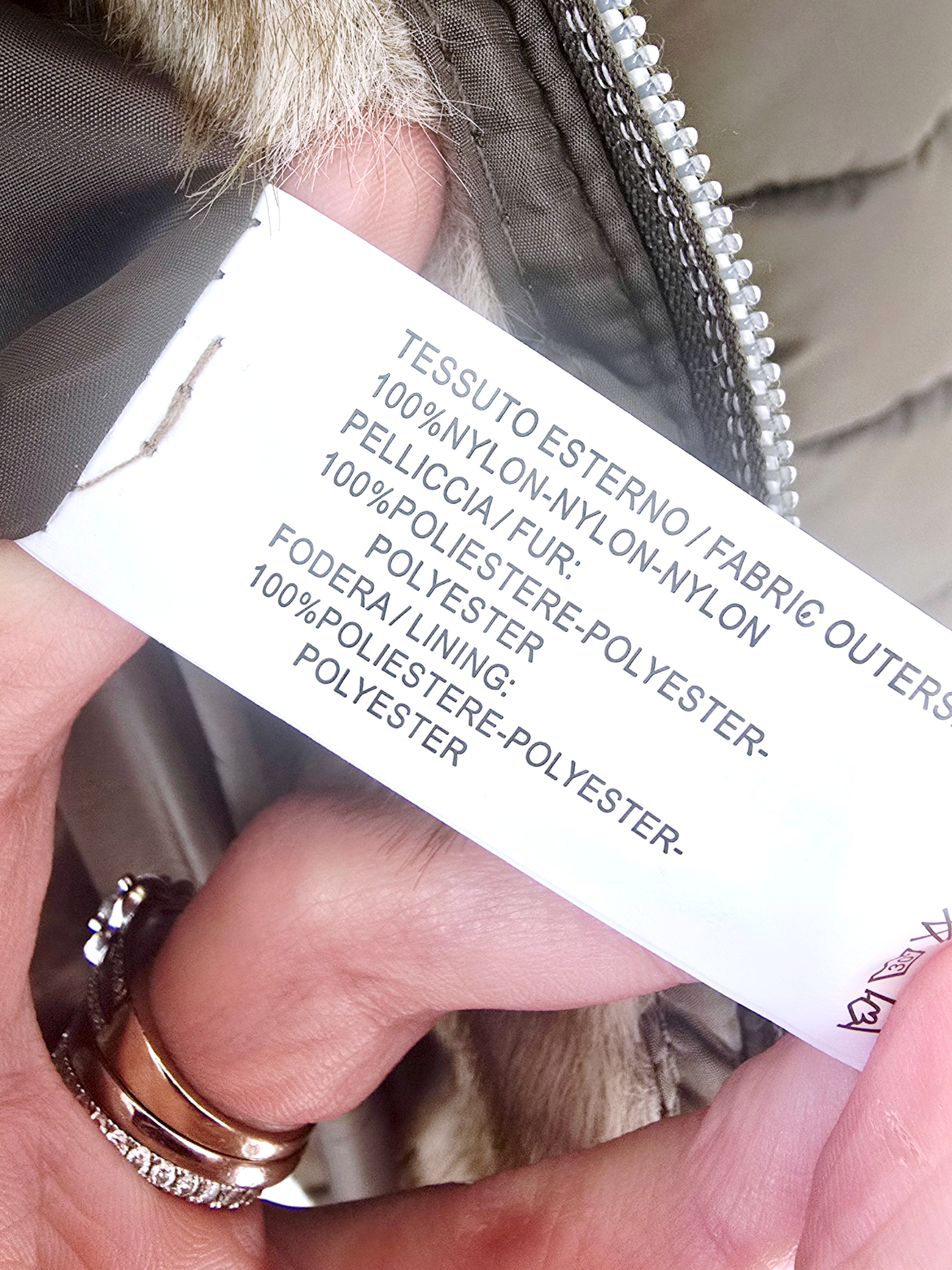 Doudoune matelassée kaki