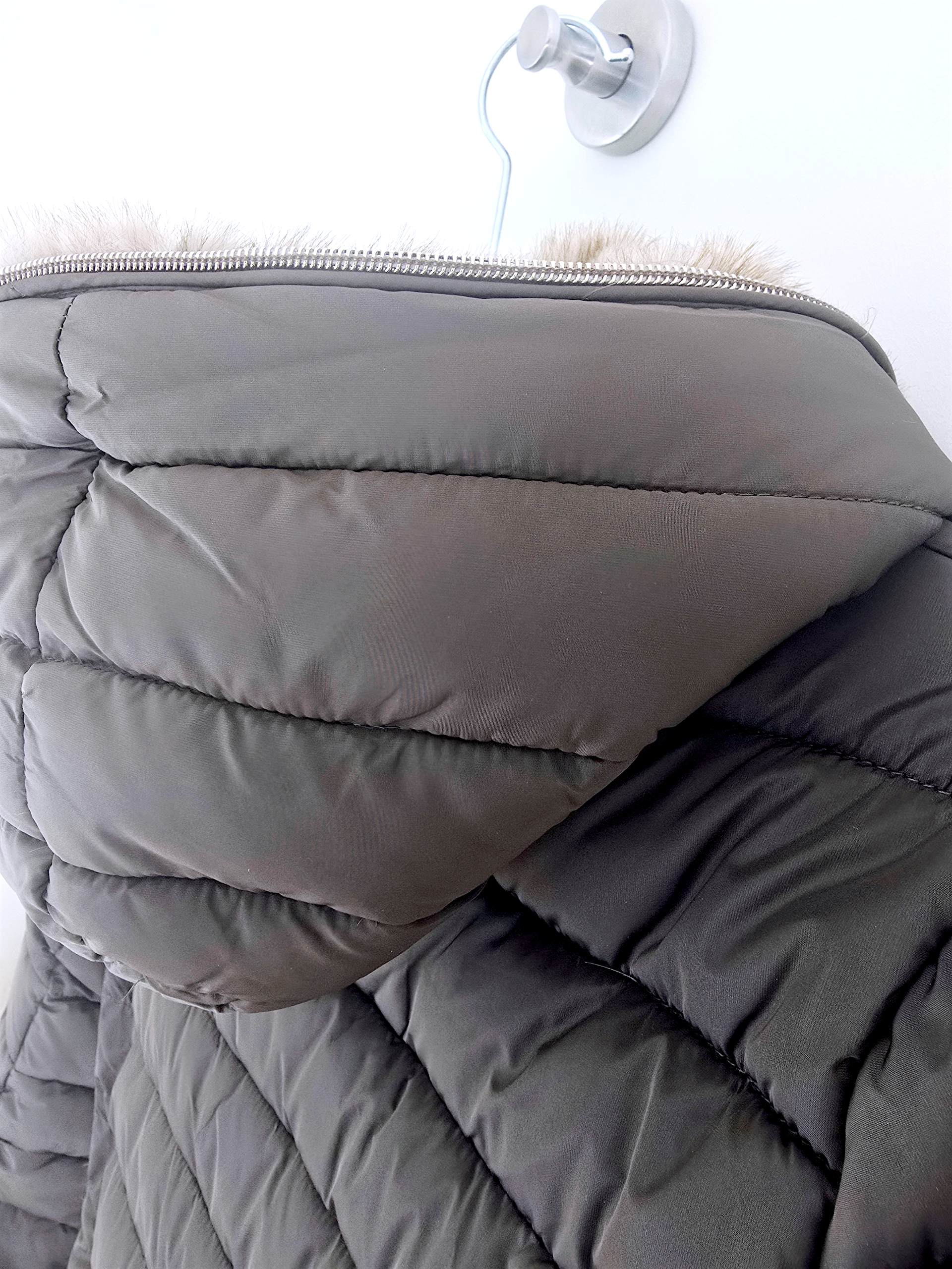 Doudoune matelassée kaki