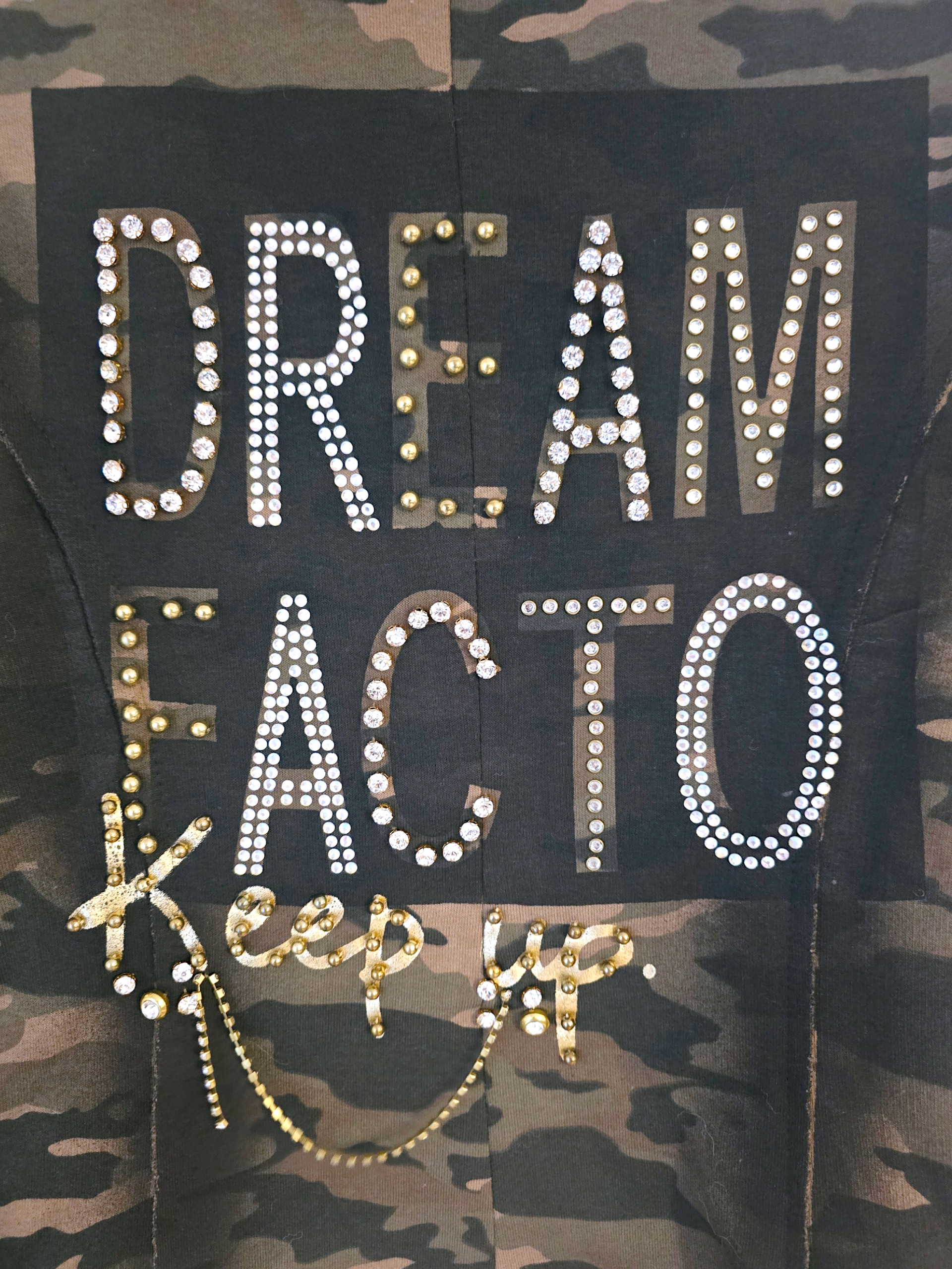 Veste cintrée camouflage kaki