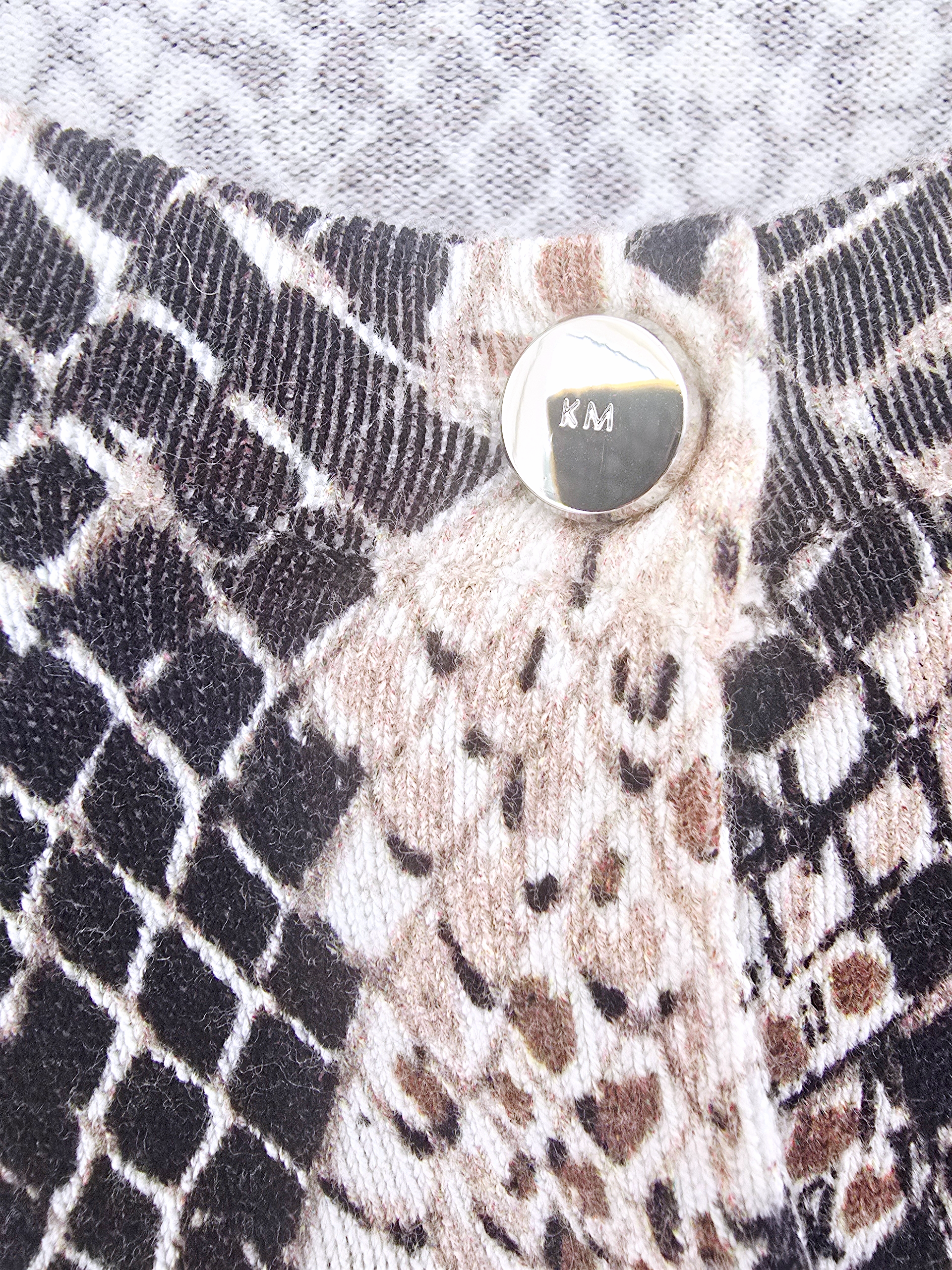 Cardigan imprimé python