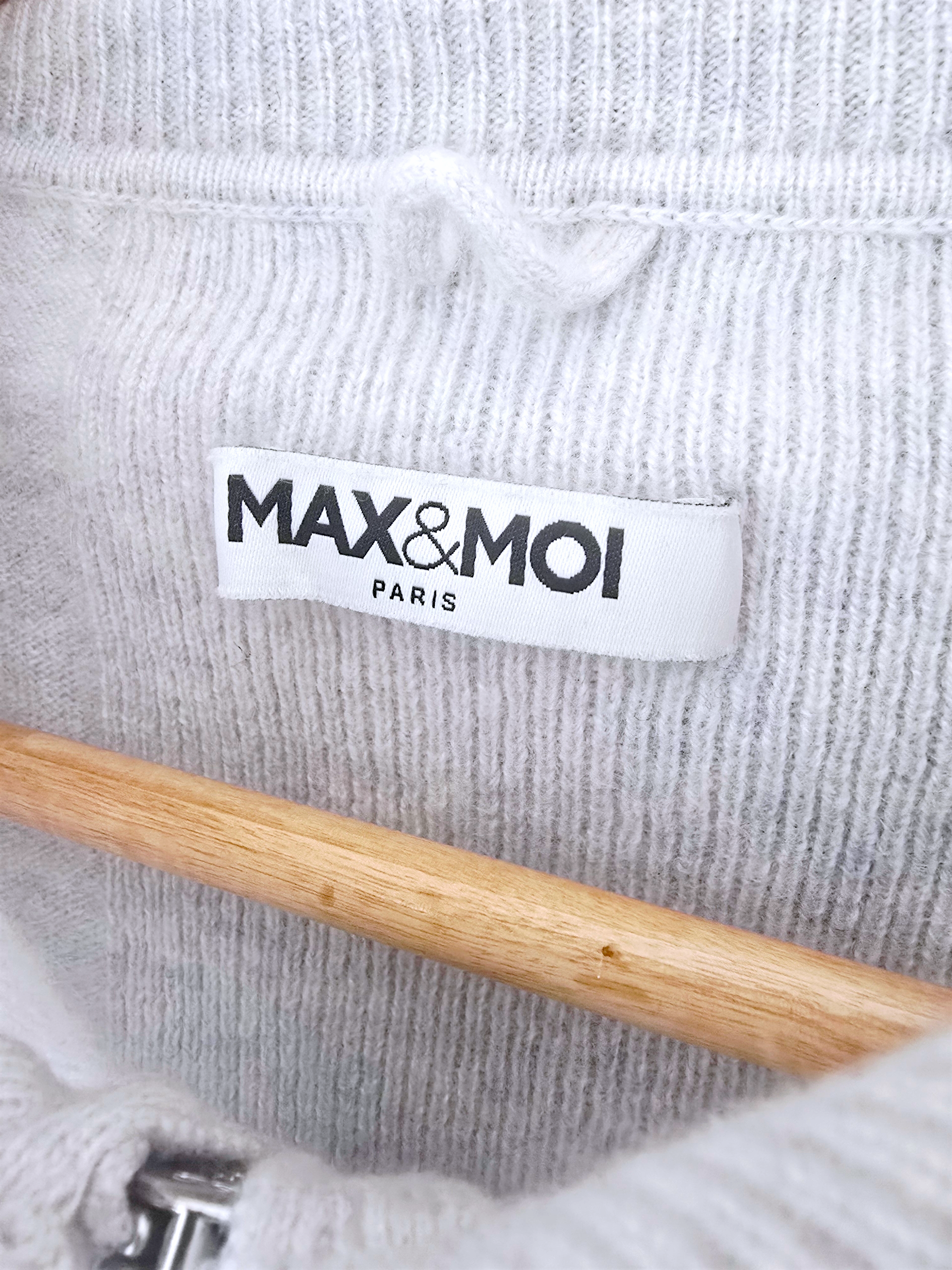 Pull camionneur gris clair en cachemire