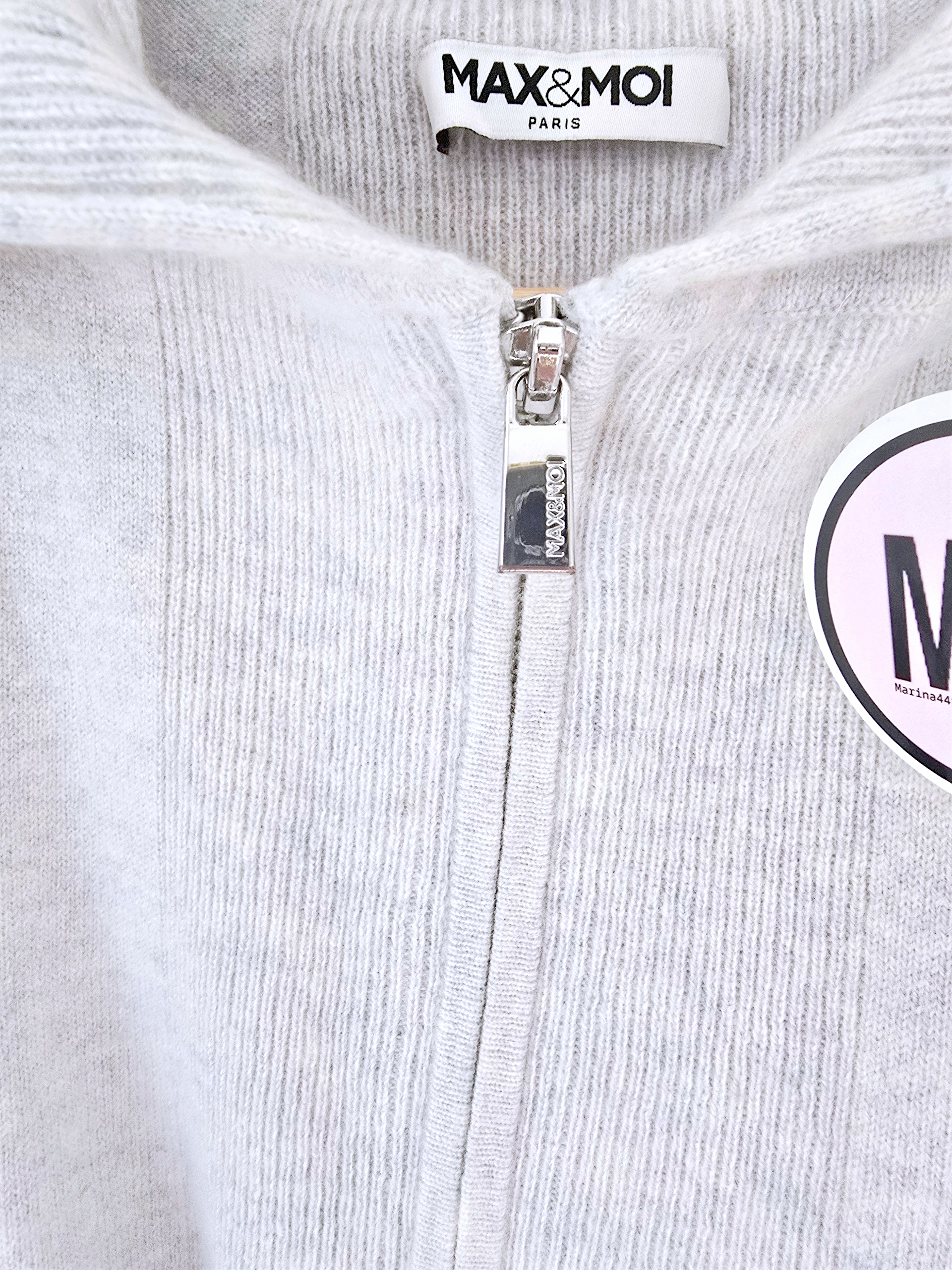 Pull camionneur gris clair en cachemire