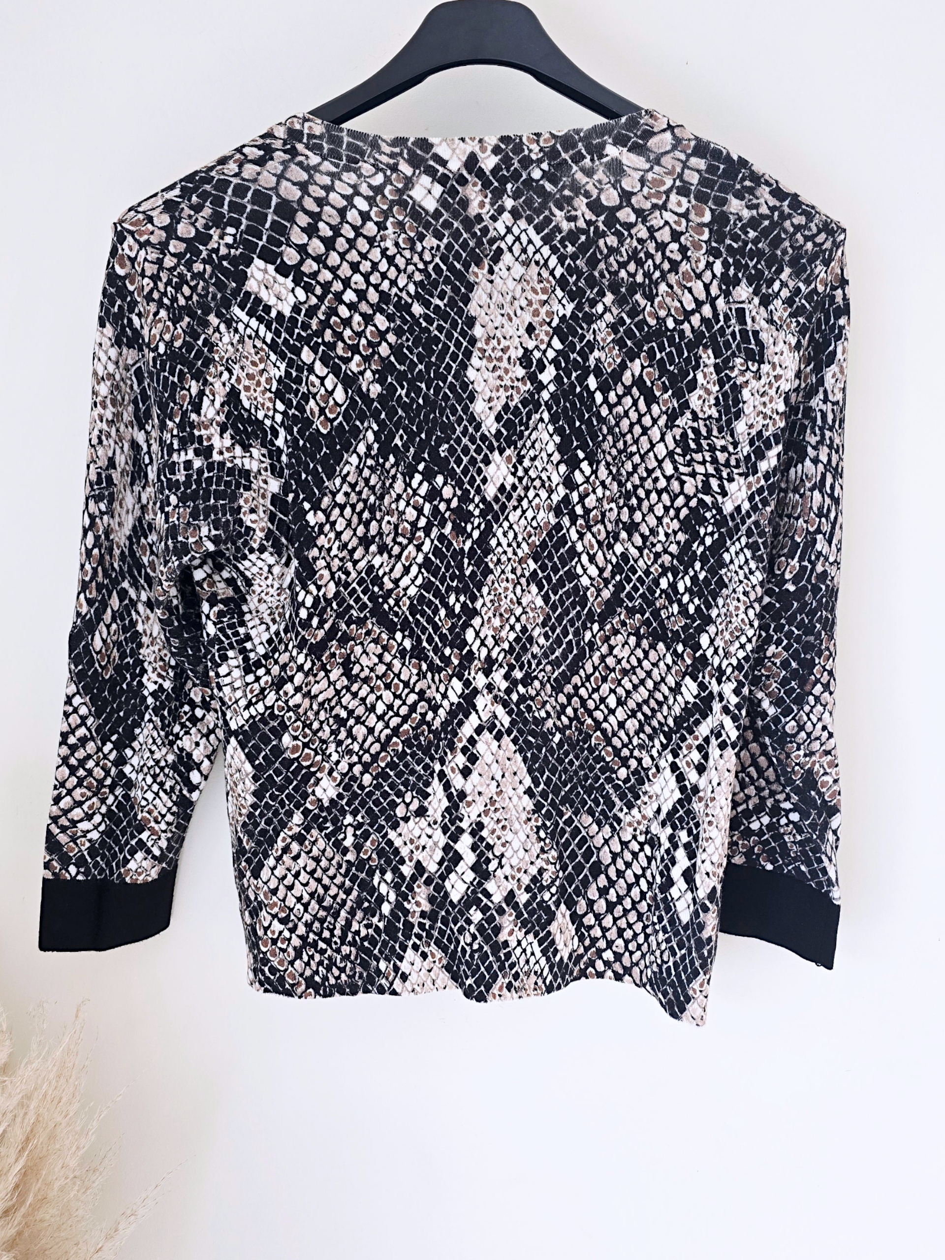 Cardigan imprimé python