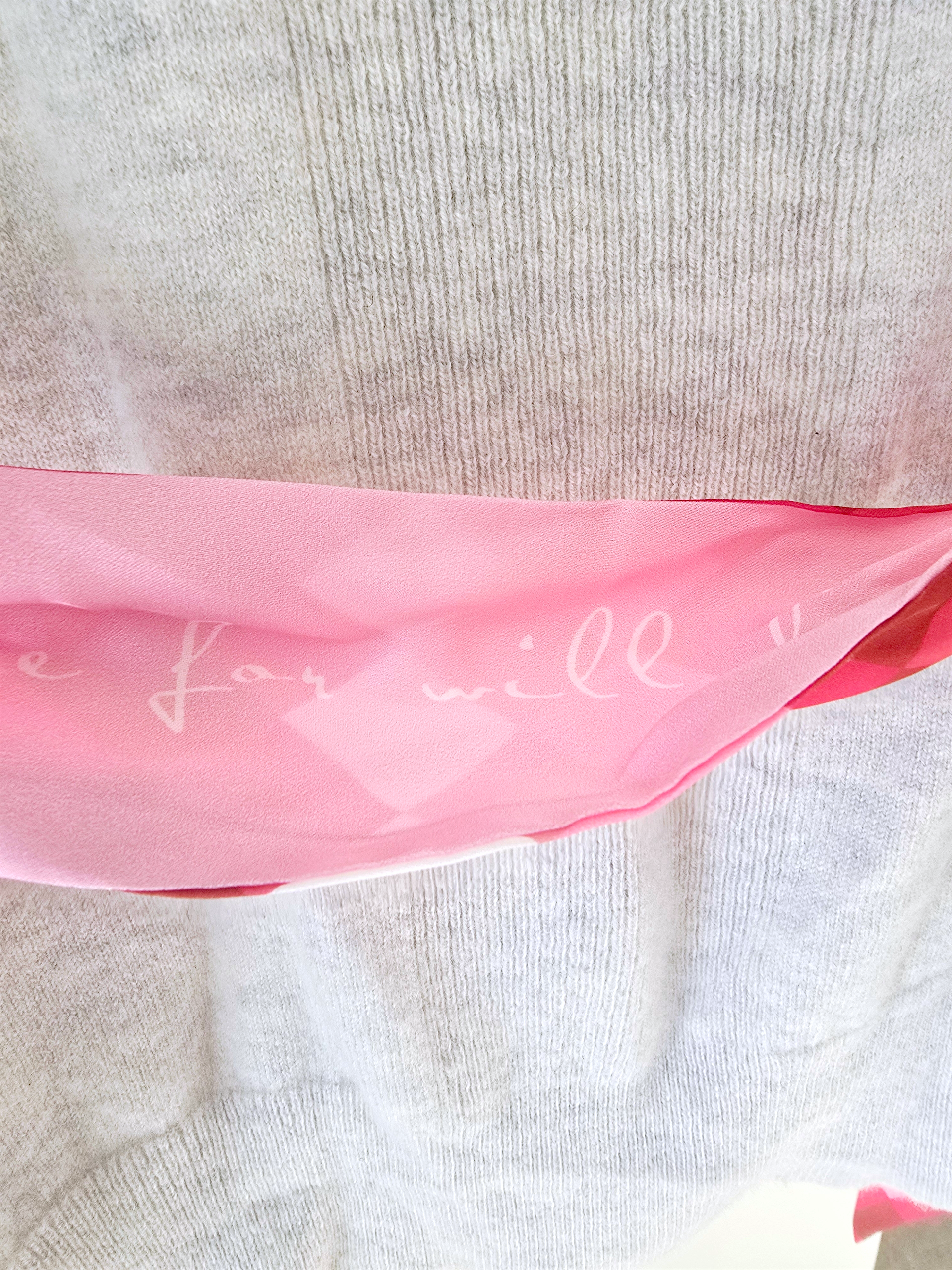 Pull camionneur gris clair en cachemire