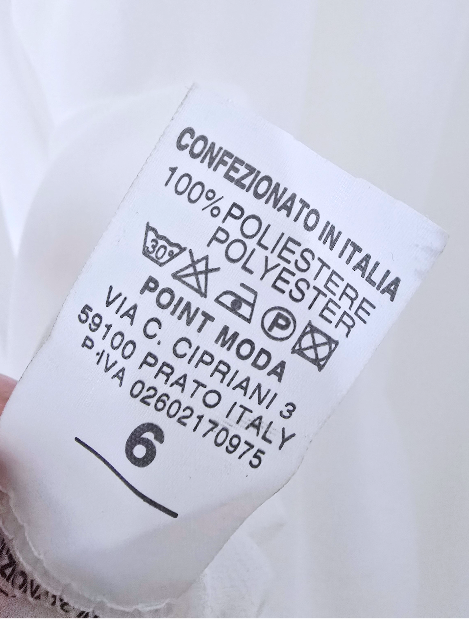 Chemise blanche à volants