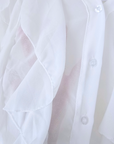 Chemise blanche à volants