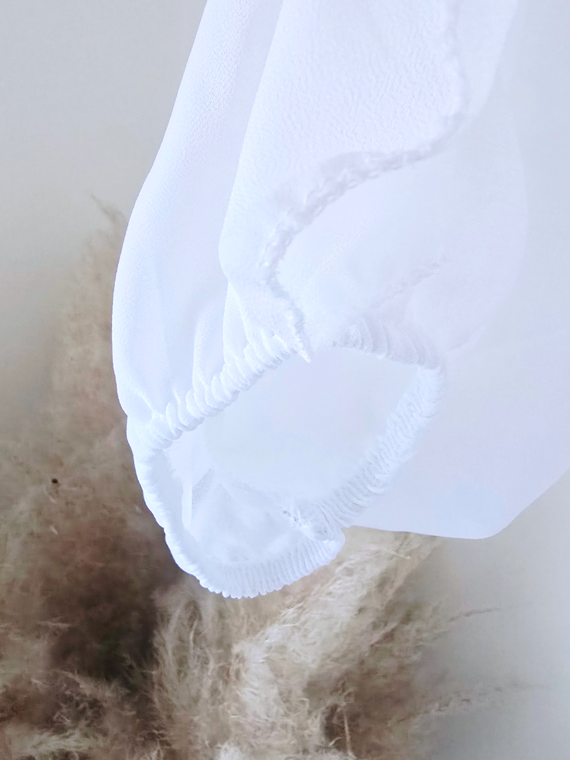 Chemise blanche à volants