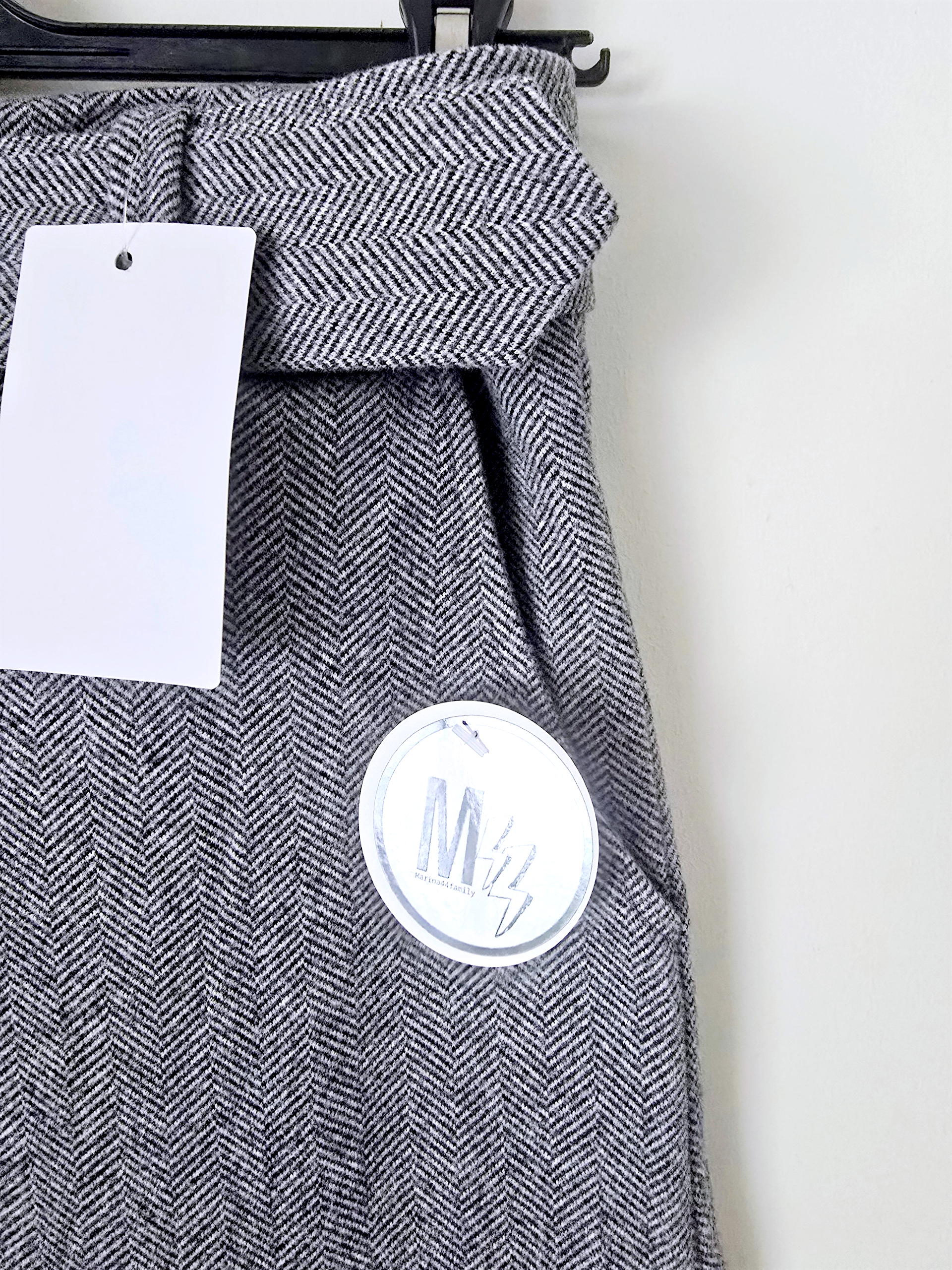 Pantalon chevrons gris longueur normale