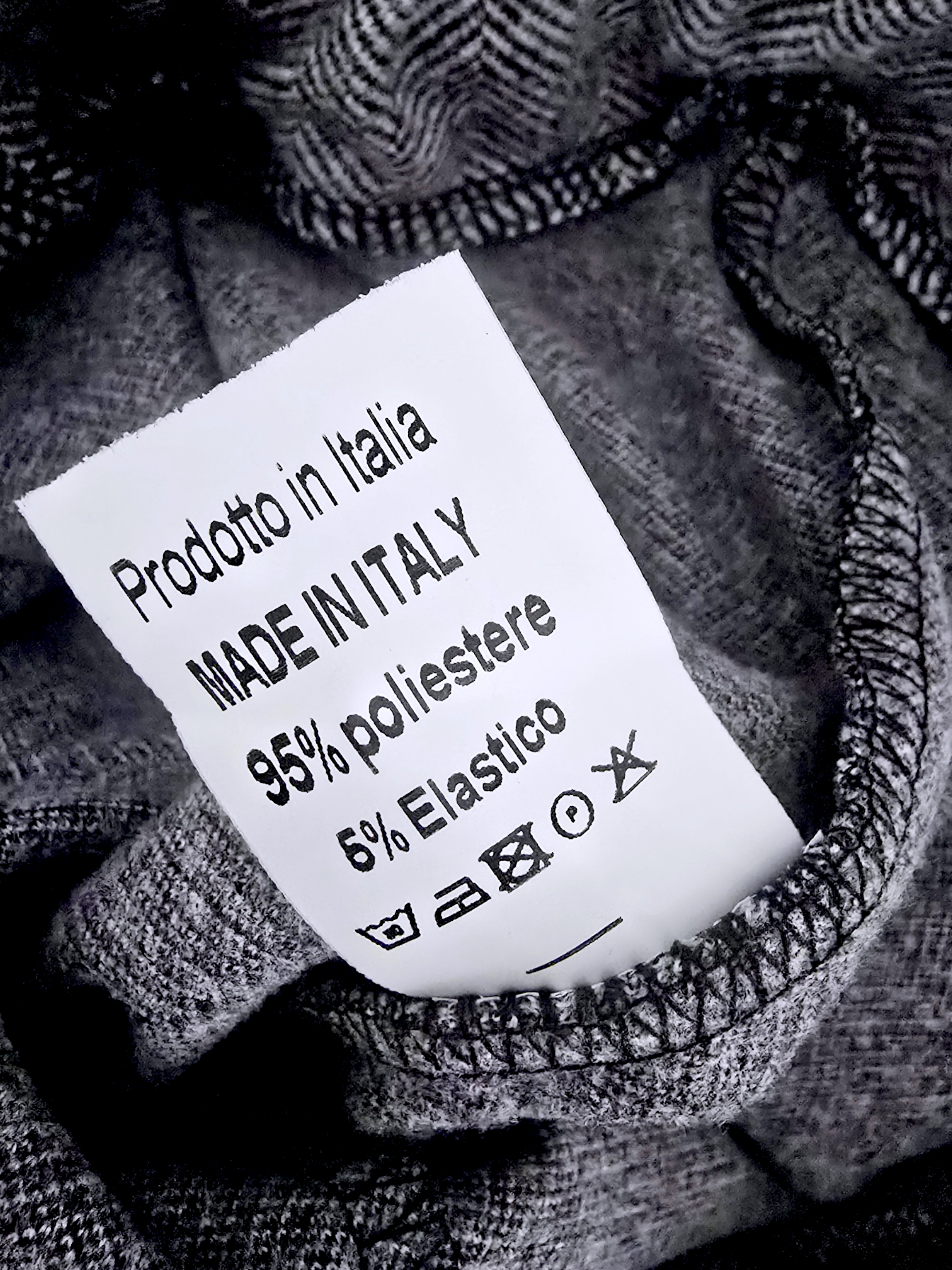 Pantalon chevrons gris longueur normale