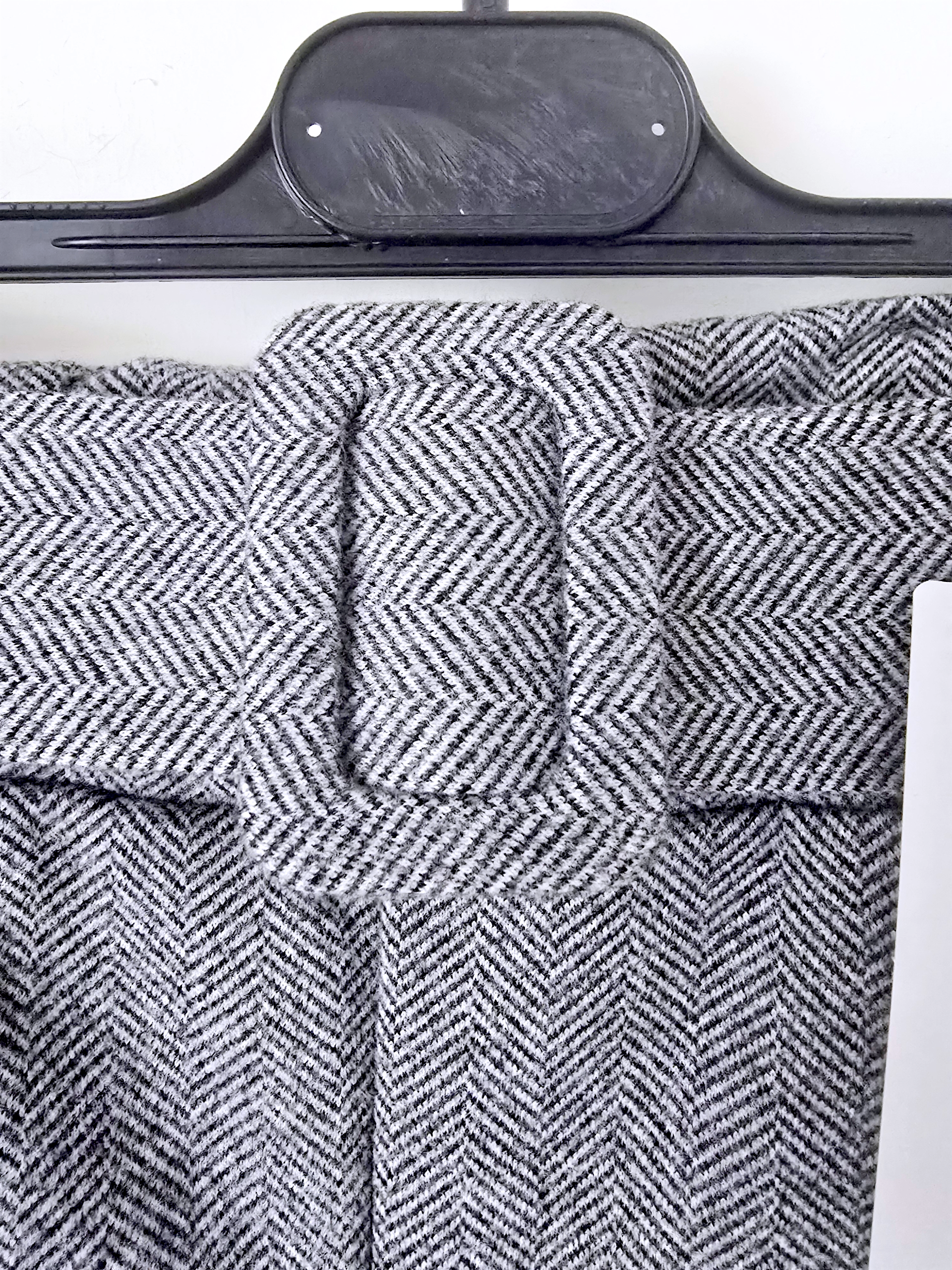 Pantalon chevrons gris longueur normale