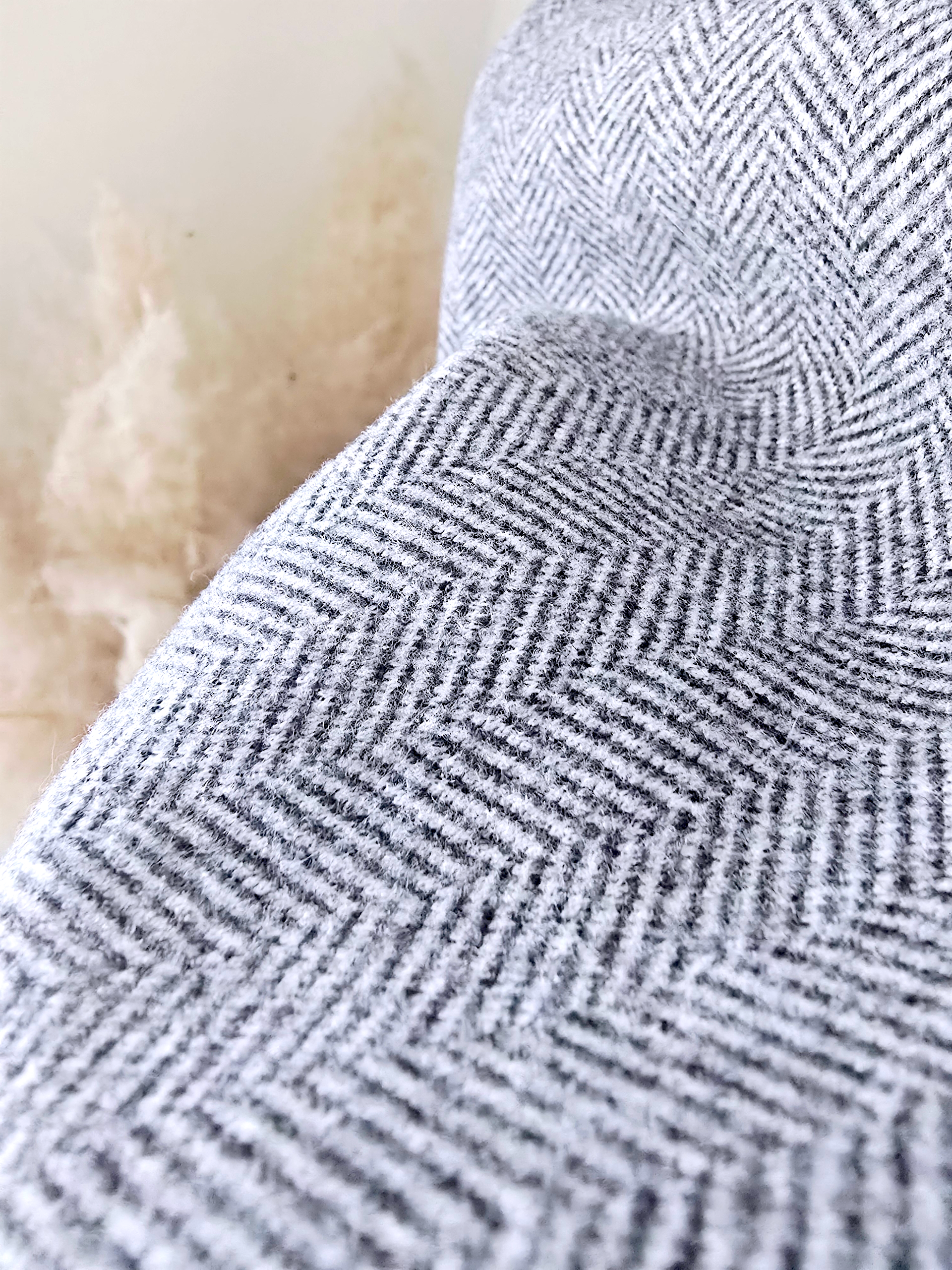 Pantalon chevrons gris longueur normale