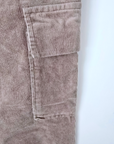 Pantalon cargo velours beige