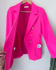 Veste cintrée rose fluo - 𝐌𝐚𝐫𝐢𝐧𝐚𝟒𝟒𝐟𝐚𝐦𝐢𝐥𝐲