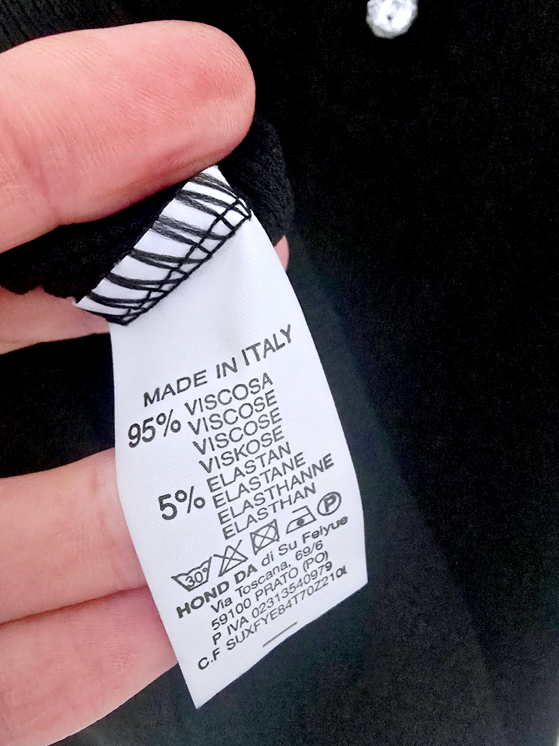 T-shirt côtelé noir - 𝐌𝐚𝐫𝐢𝐧𝐚𝟒𝟒𝐟𝐚𝐦𝐢𝐥𝐲