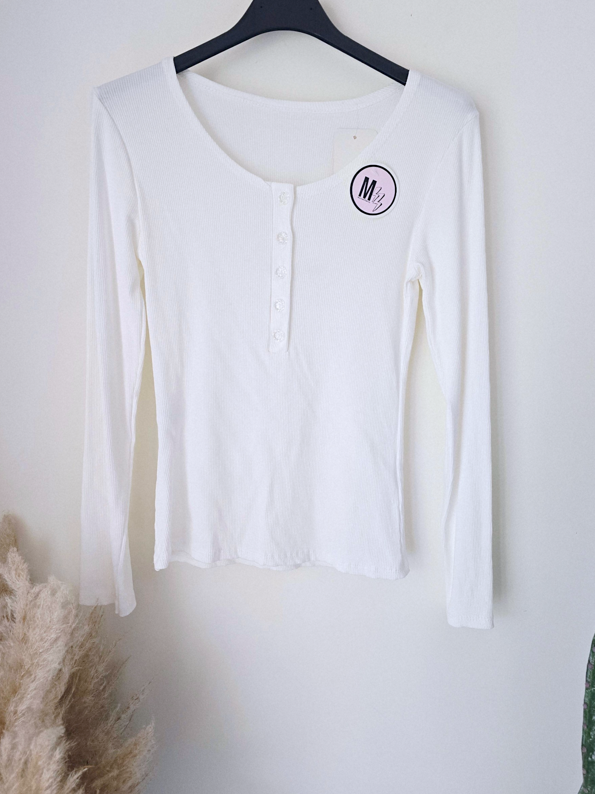 T-shirt côtelé blanc - 𝐌𝐚𝐫𝐢𝐧𝐚𝟒𝟒𝐟𝐚𝐦𝐢𝐥𝐲