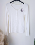 T-shirt côtelé blanc - 𝐌𝐚𝐫𝐢𝐧𝐚𝟒𝟒𝐟𝐚𝐦𝐢𝐥𝐲