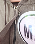 Cardigan kaki à capuche - 𝐌𝐚𝐫𝐢𝐧𝐚𝟒𝟒𝐟𝐚𝐦𝐢𝐥𝐲
