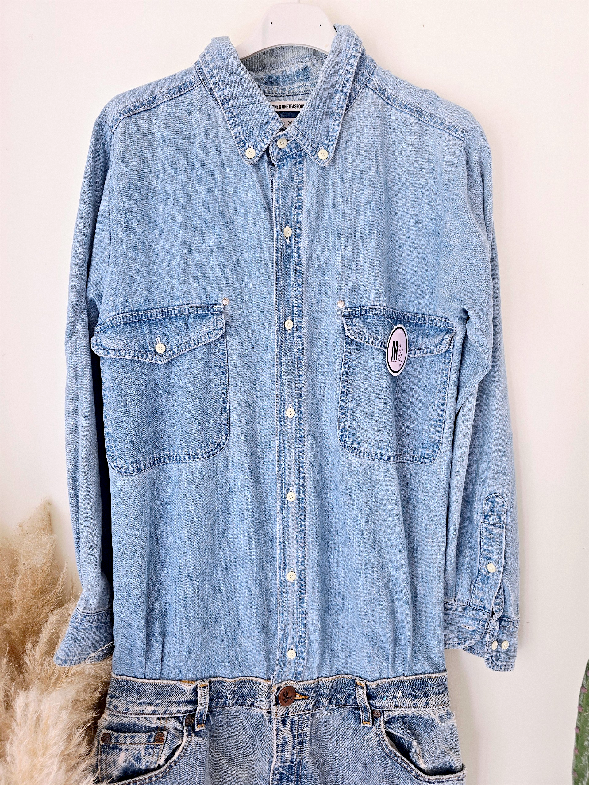 Combinaison en jean boyfriend - 𝐌𝐚𝐫𝐢𝐧𝐚𝟒𝟒𝐟𝐚𝐦𝐢𝐥𝐲