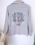 Veste marinière à tigre à sequins - 𝐌𝐚𝐫𝐢𝐧𝐚𝟒𝟒𝐟𝐚𝐦𝐢𝐥𝐲